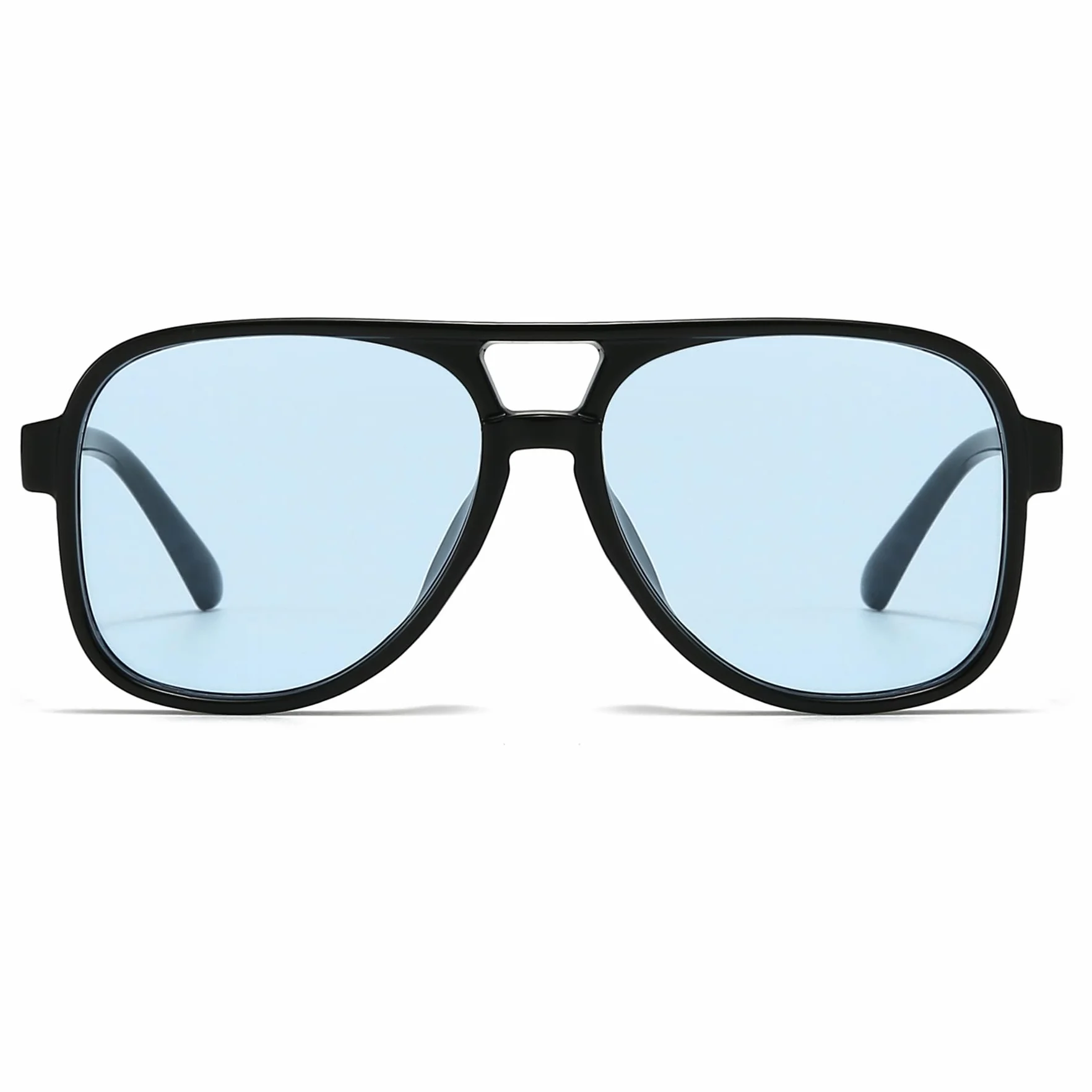 Long Keeper Okulary przeciwsłoneczne Pilot Okulary Przeciwsłoneczne 70 Vintage Oversize Okulary Pilot Podwójne Mostki Retro Jazdy Ochrona UV400 dla kobiet mężczyzn