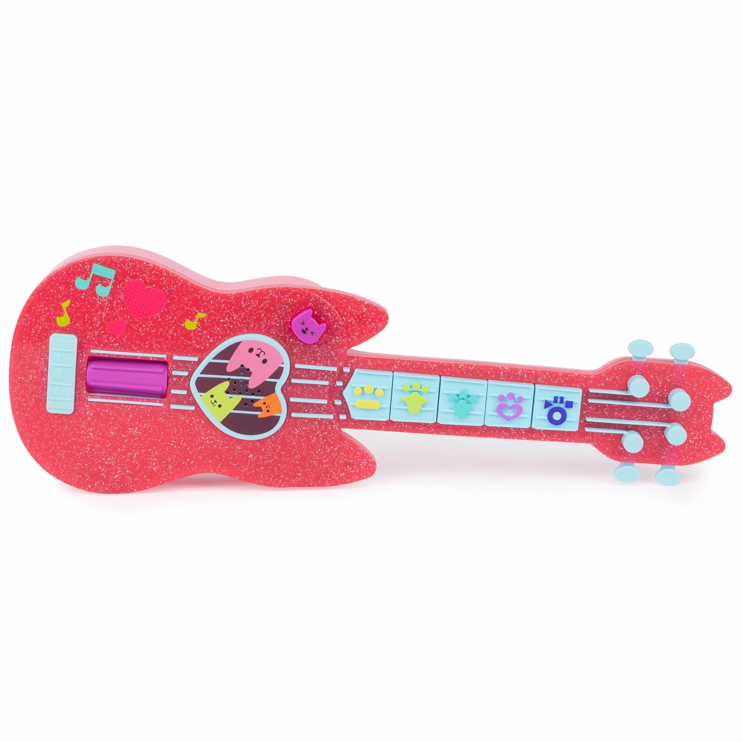 Gabby i Magiczny Dom - Gabby Dollhouse - Interaktywne ukulele - Gitara dziecięca - Muzyka dla dzieci - Utwory z efektami dźwiękowymi - Kreskówka Gabby i Magiczny Dom - Zabawka dla dzieci od 3 lat