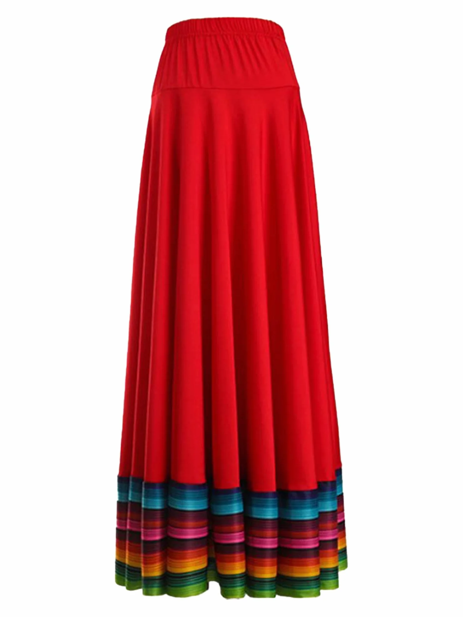 Damskie spódnice do tańca folklorystycznego hiszpański folklorystyczny meksykański flamenco pełne koło kostium