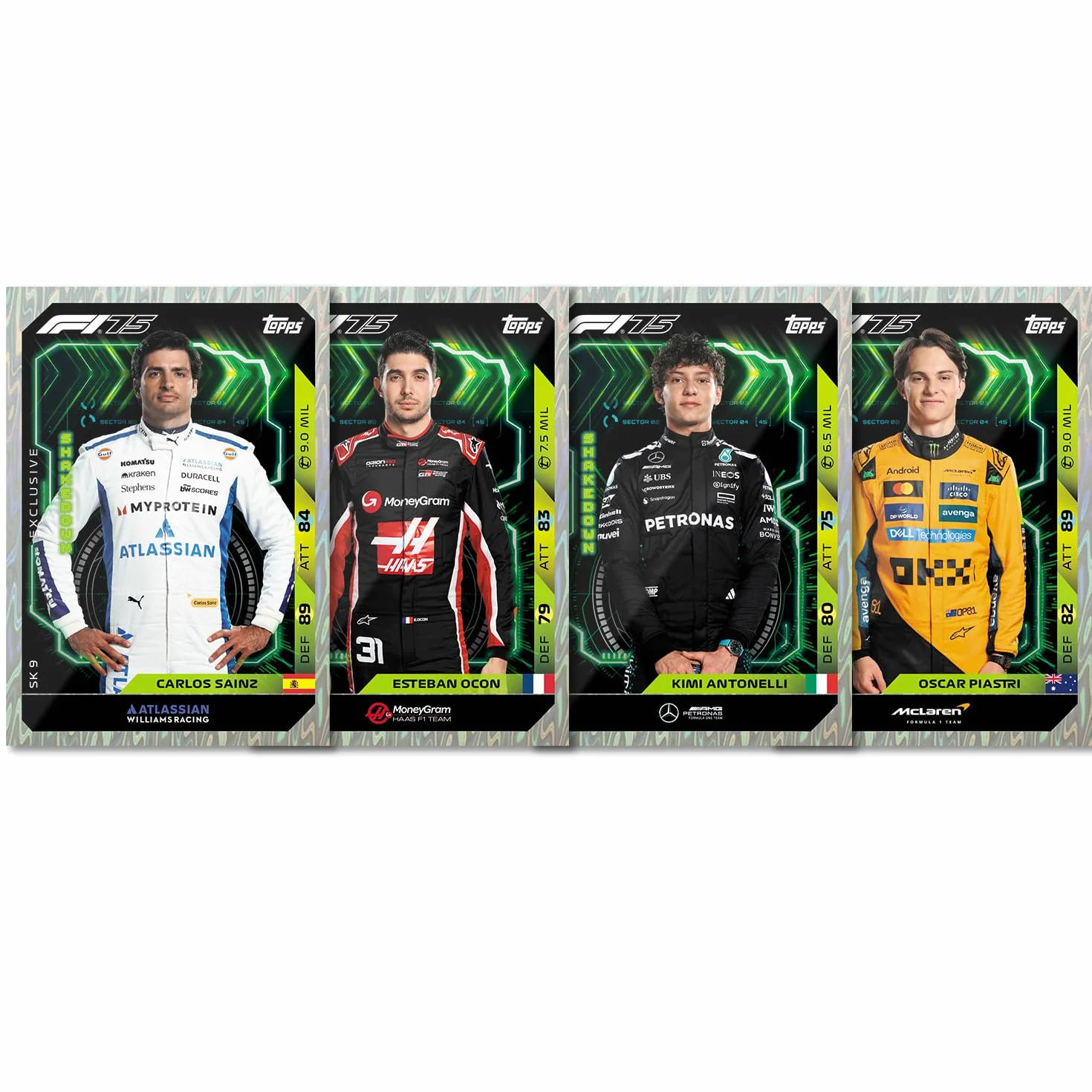 Topps Turbo Attax Formula 1 2025 - Mega puszka - Shakedown – zawiera 66 kart, w tym 6 kart LE i 4 ekskluzywne karty