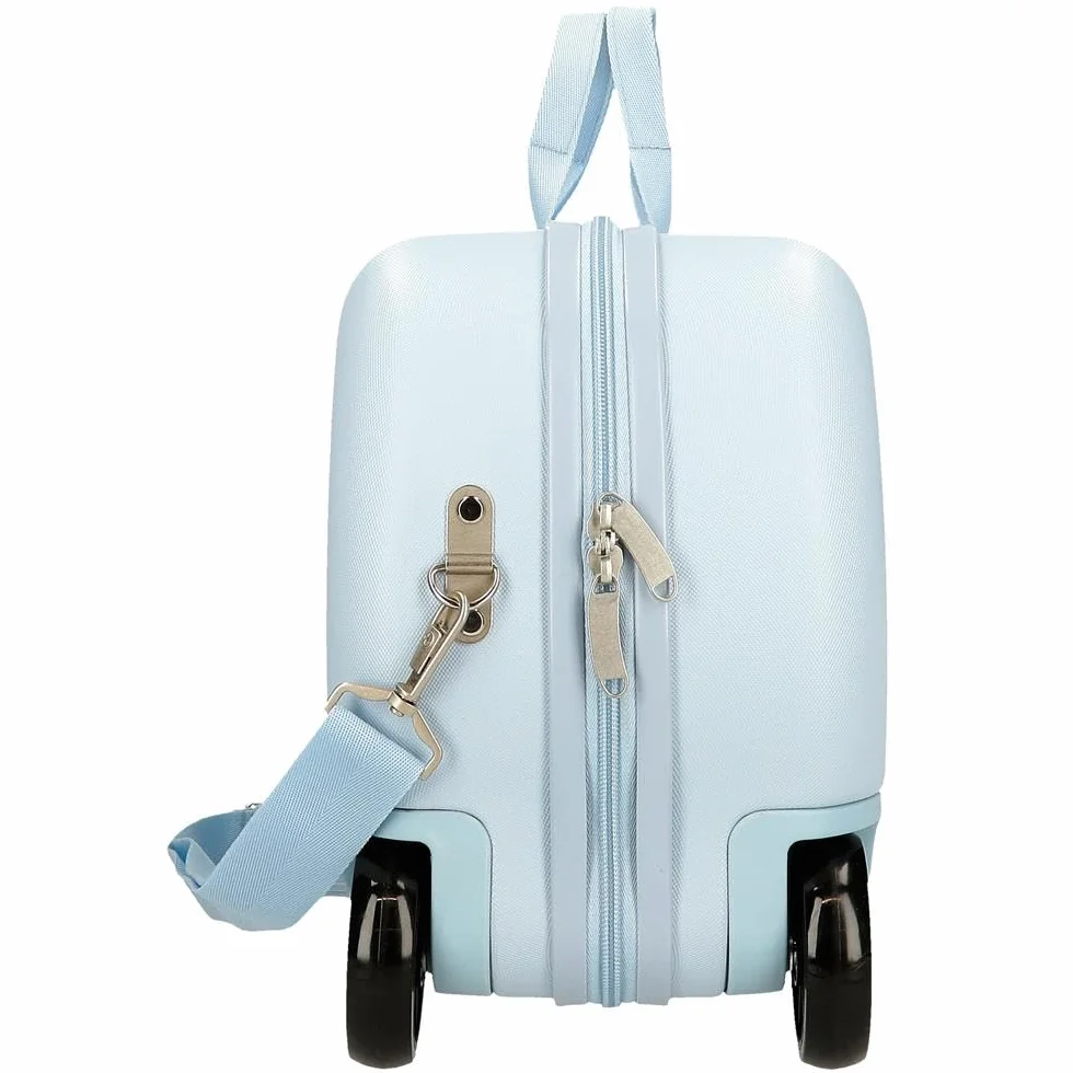 Joumma Bags Disney Happy Stitch Walizki kabinowe, zestaw walizek, wykonany z tworzywa ABS, trwały i lekki materiał, zamek szyfrowy, plecaki szkolne, plecaki dziecięce, Zadowolony(-a), 31 x 45 x 20 cm,