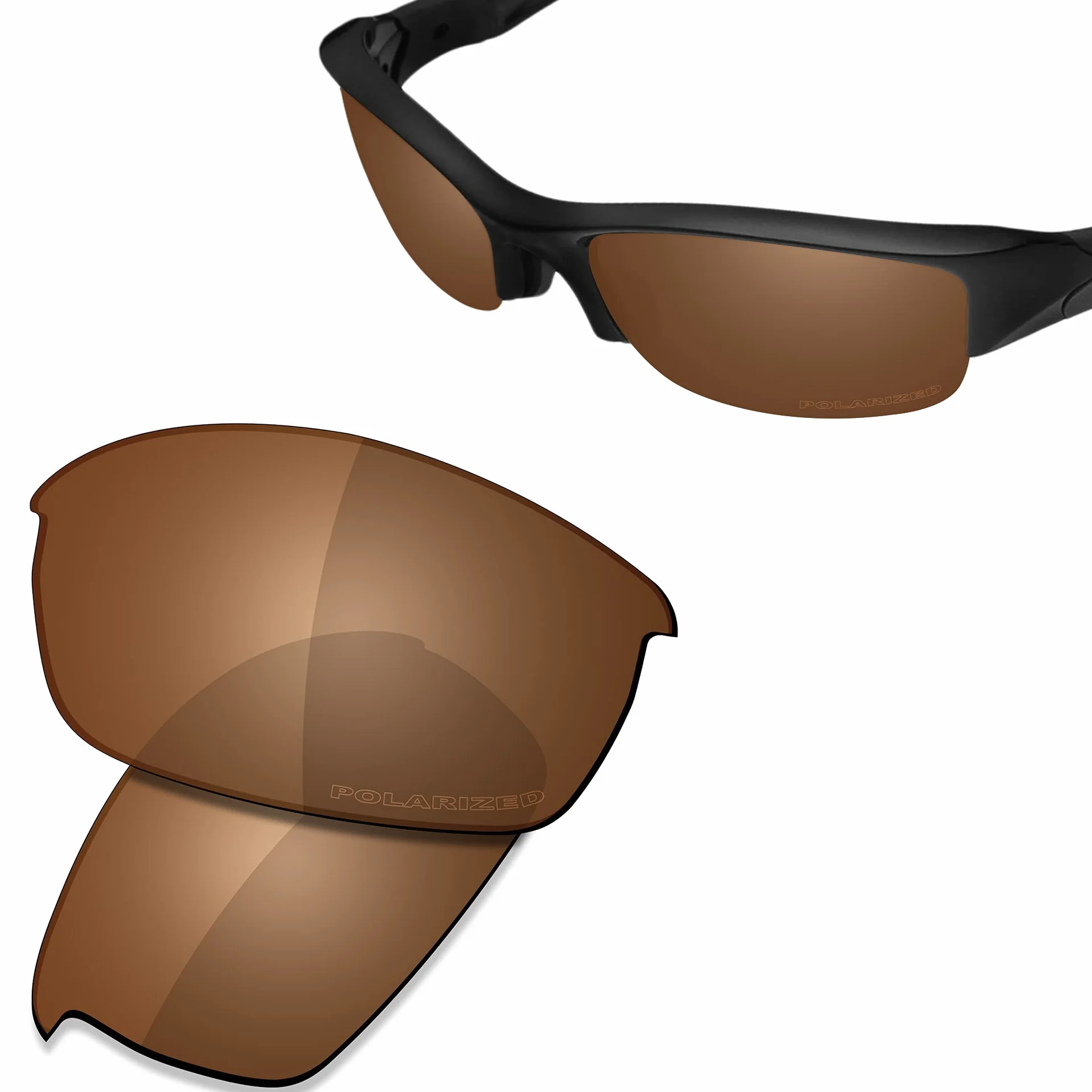 SAUCER Wysokiej jakości wymienne soczewki i zestawy gumowe do kurtki Oakley Flak | Flak Jacket Low Bridge Fit Okulary przeciwsłoneczne