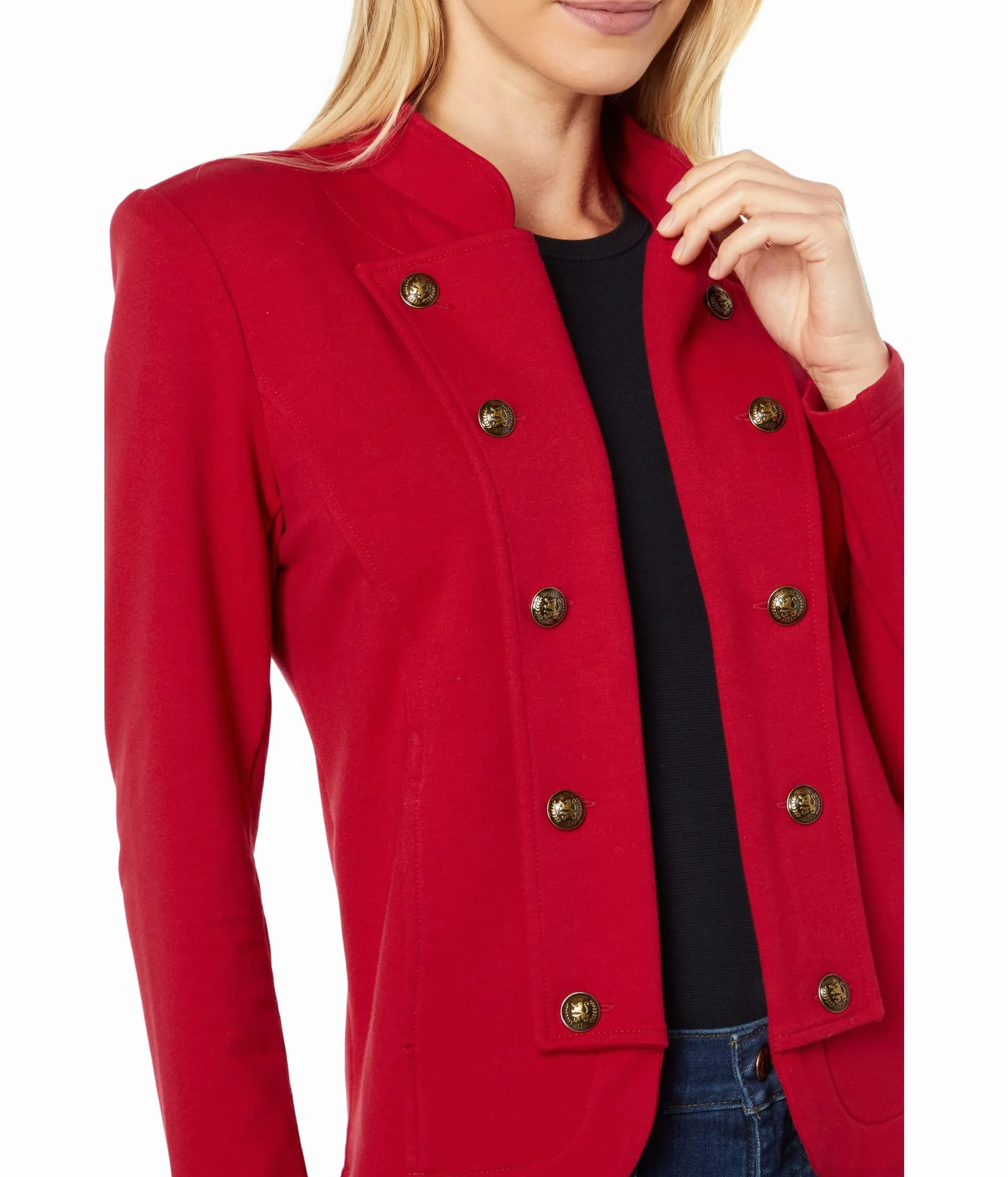 Tommy Hilfiger Nieformalny blezer Kobiety Open Front Band Jacket