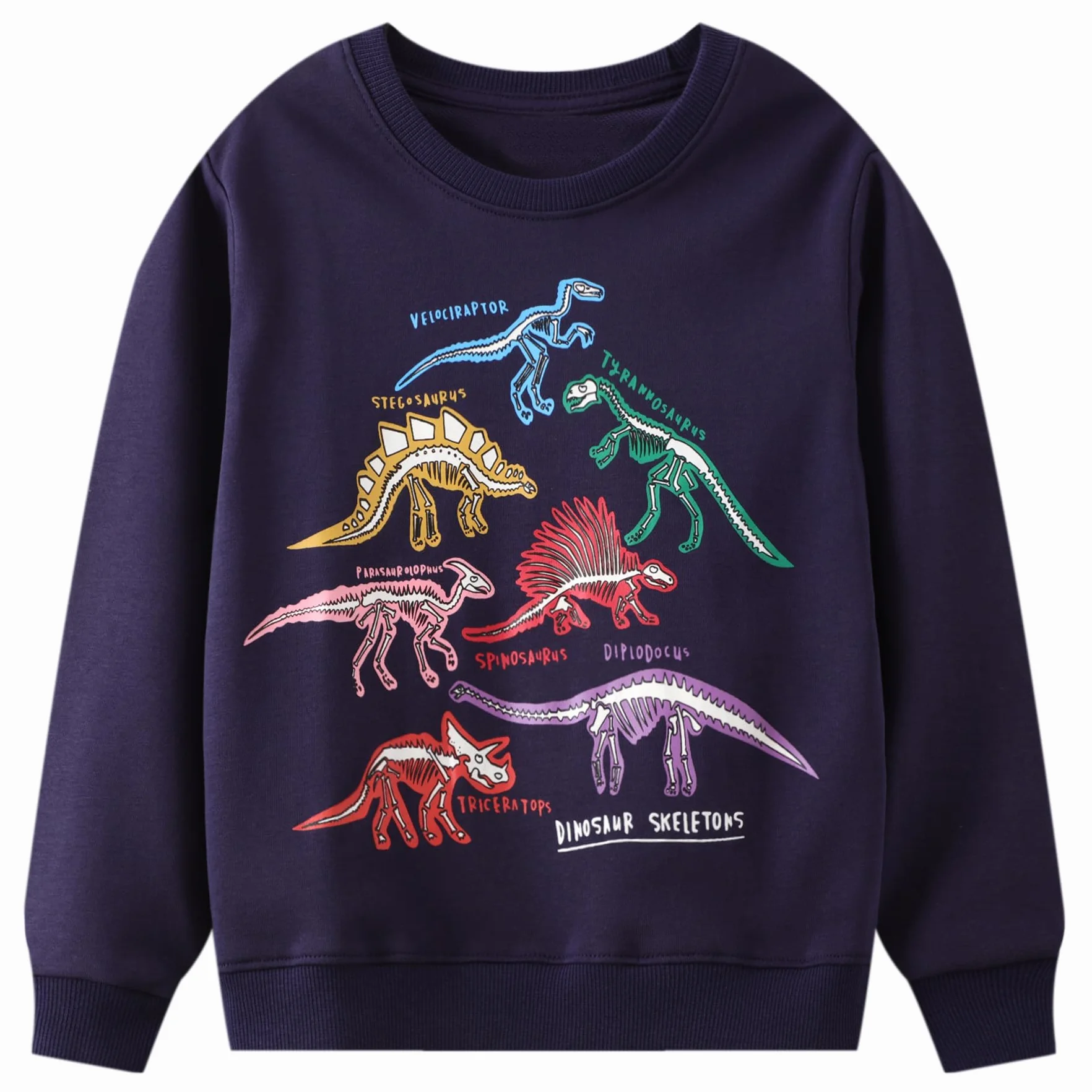 Dziecięca bluza z dinozaurami bawełniana bluza dziecięca z długim rękawem chłopcy jesień zima bluza dzieci 2-7 lat