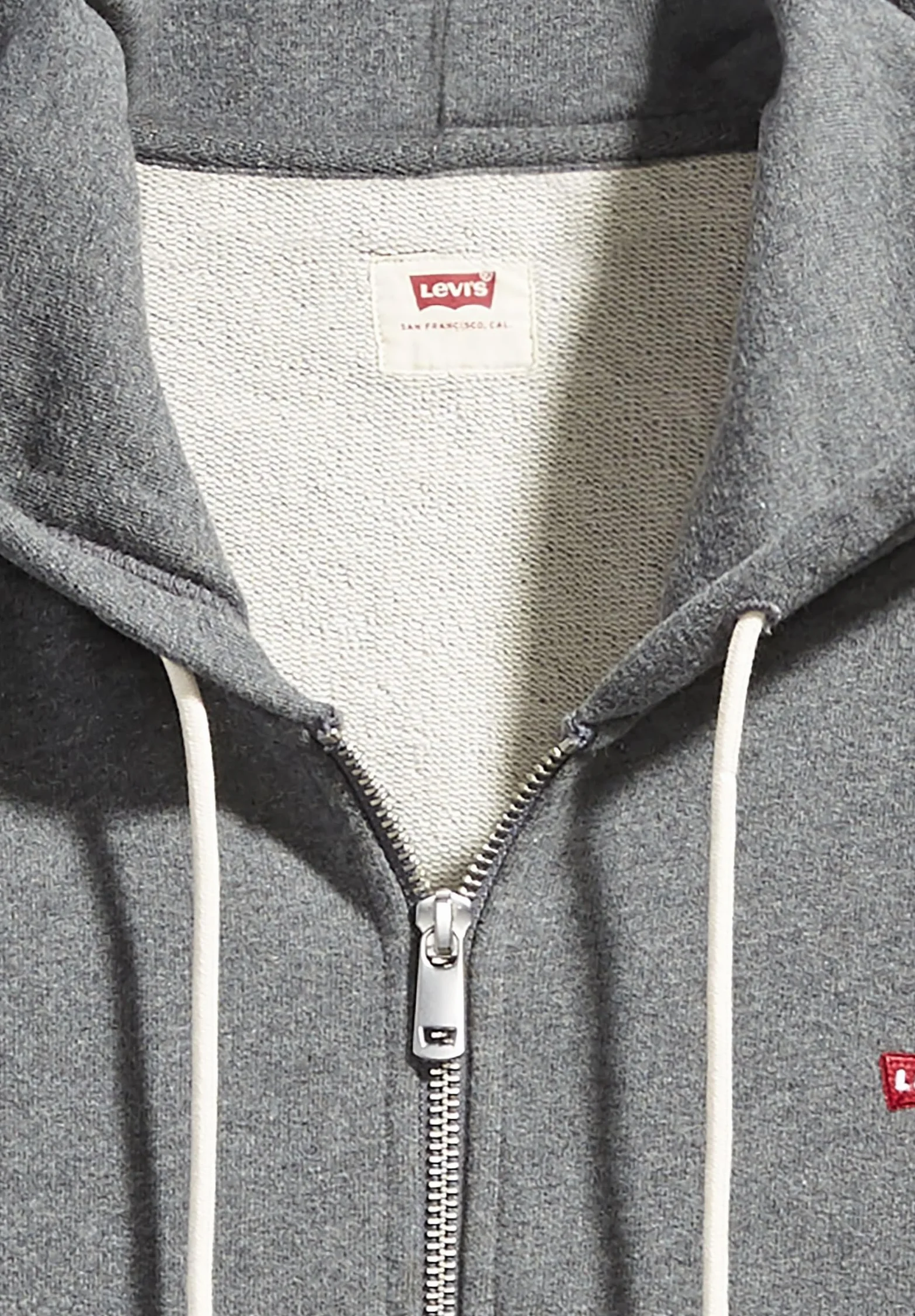 Levi's Mężczyźni Zip Up Sweatshirt, Charcoal Heather XX, M