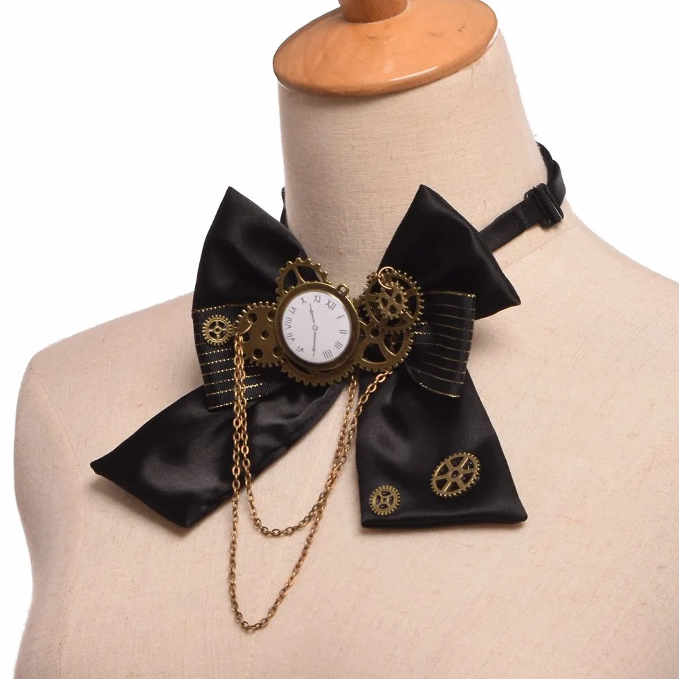 BLESSUME Steampunk muszka zębatka