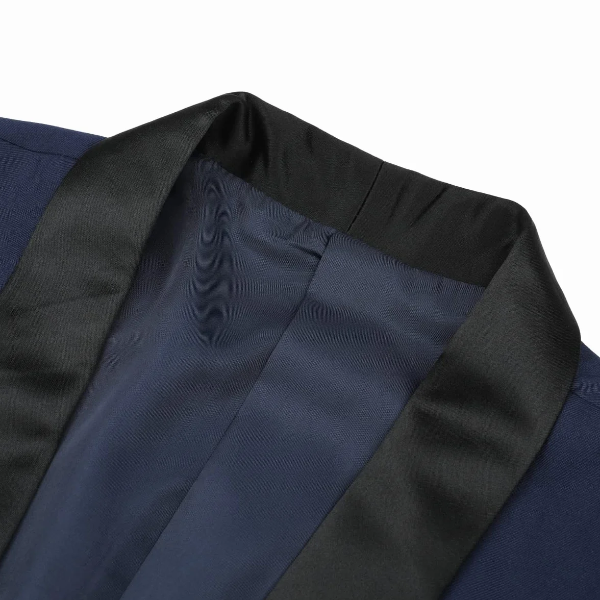 Sliktaa Męski garnitur 3-częściowy, krój slim fit, jednokolorowy, biznesowy kołnierz, klasyczna tunika