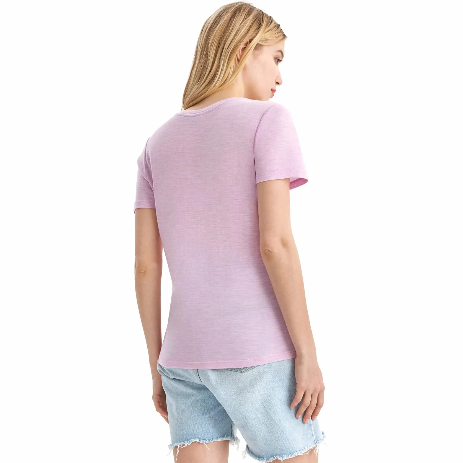 Merino Protect 100% Wełna Merino Damska Koszulka Z Dekoltem V Krótki Rękaw Antyodorowa Do Trekkingu