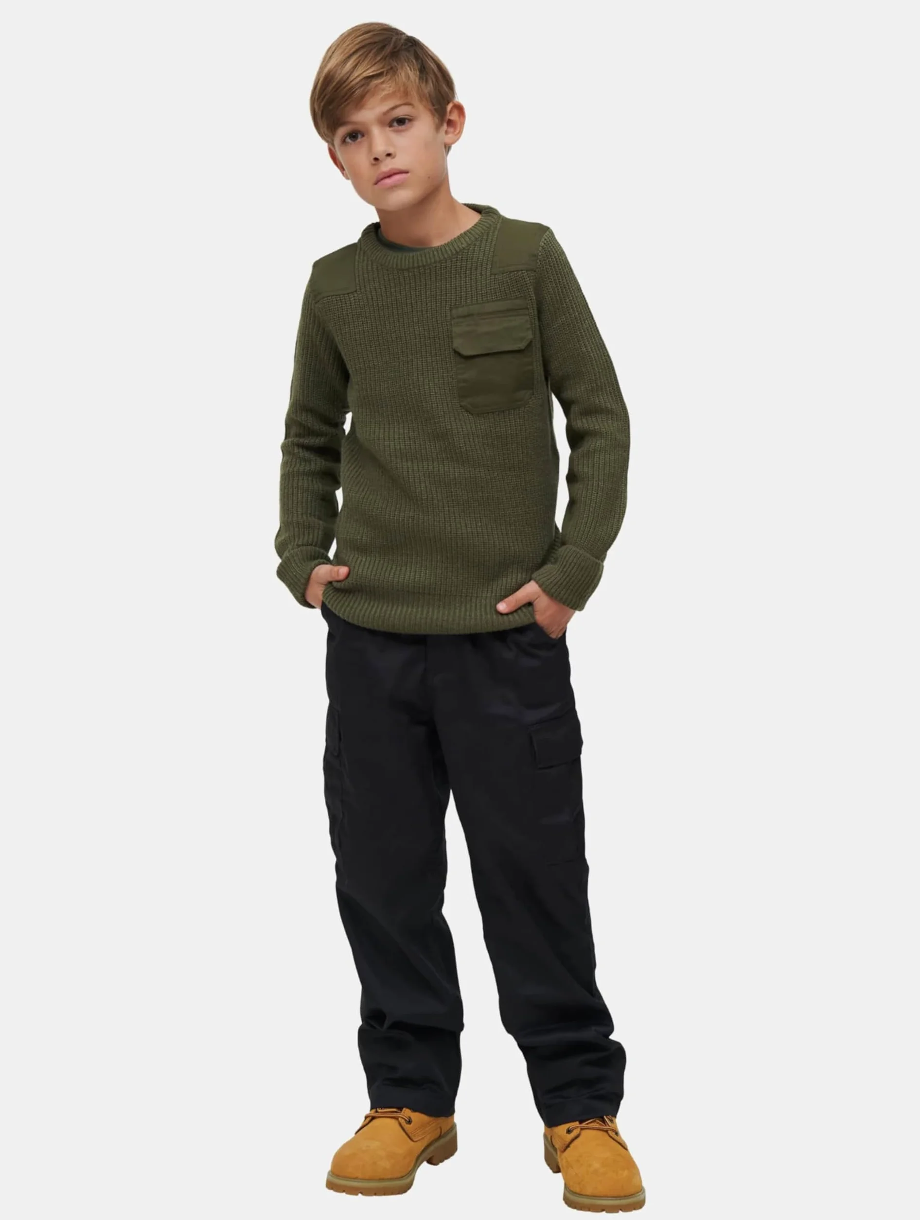 Brandit Sweter pullover Uniseks - dzieci Kids Bw Pullover