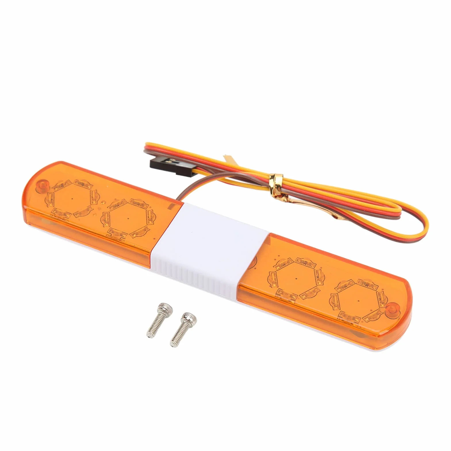 VGEBY RC LED Police Light 4 tryby dla samochodów RC 1/8 1/10 Światło alarmowe LED Niebieski Czerwony Żółty Czerwony Niebieski (ŻÓŁTY)