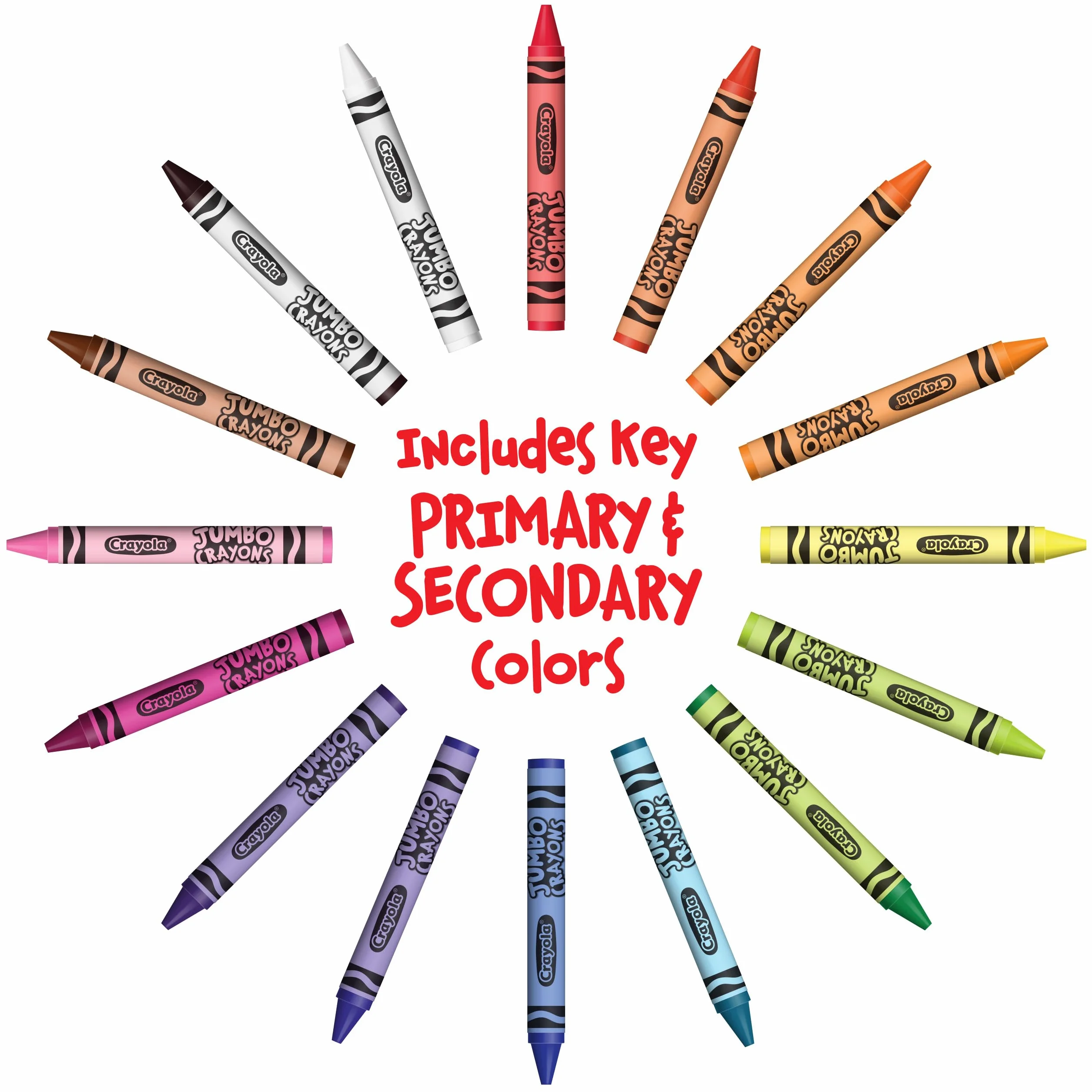 Crayola - 28 kredek świecowych duży format w zamykanym słoiku, różne kolory, do użytku w szkole i w czasie wolnym, 52-3037