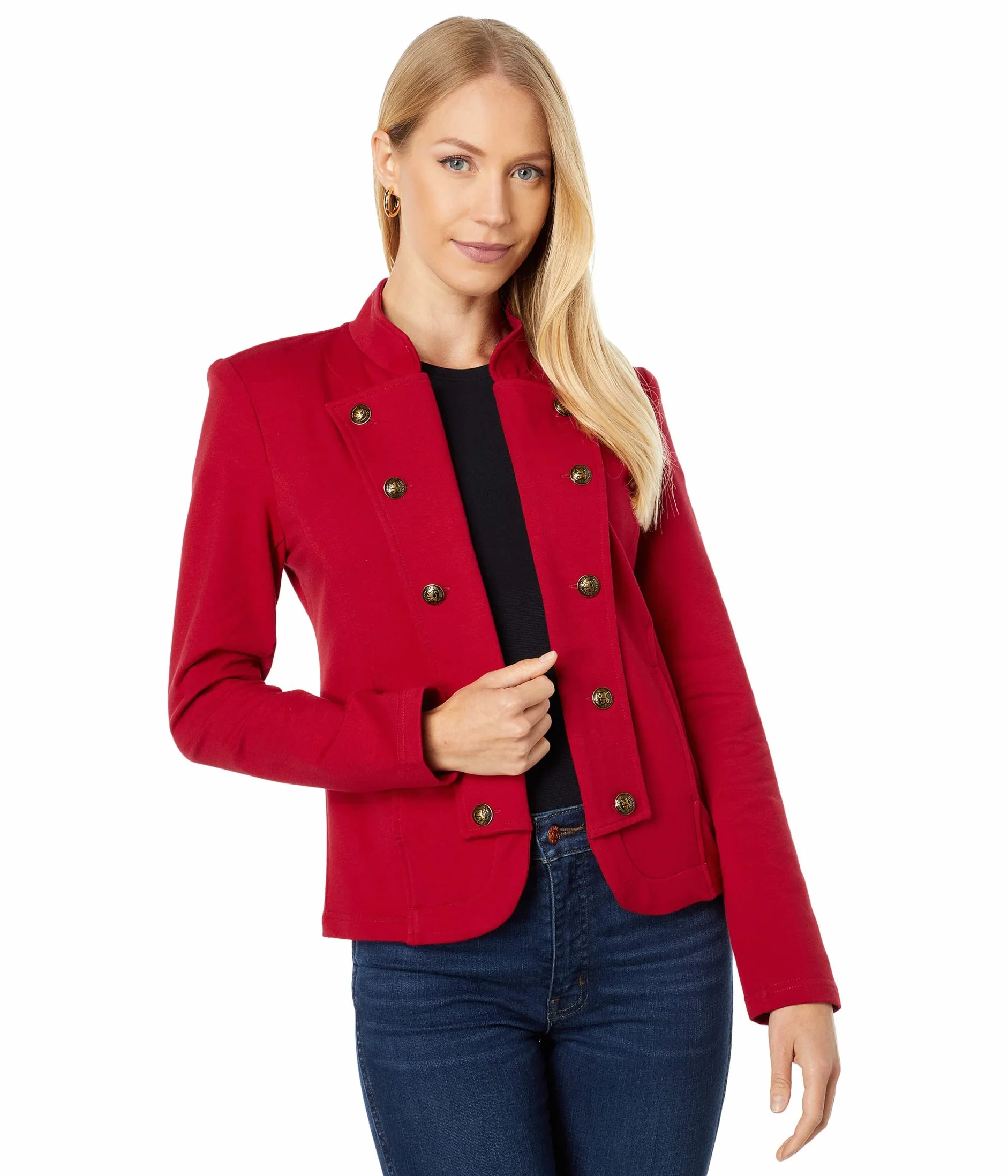 Tommy Hilfiger Nieformalny blezer Kobiety Open Front Band Jacket
