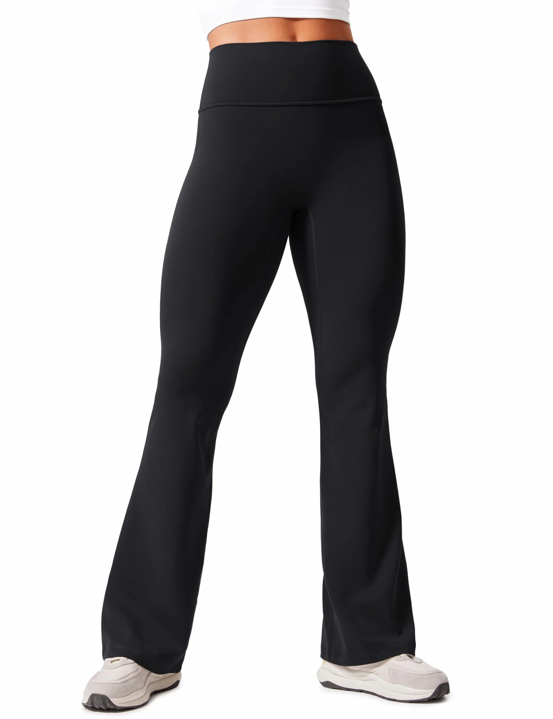 CRZ YOGA Secretsculpt Damskie legginsy Butterlift Scrunch Butt Flare 31" - bez przedniego szwu, z wysokim stanem i rozszerzanymi nogawkami Bootcut