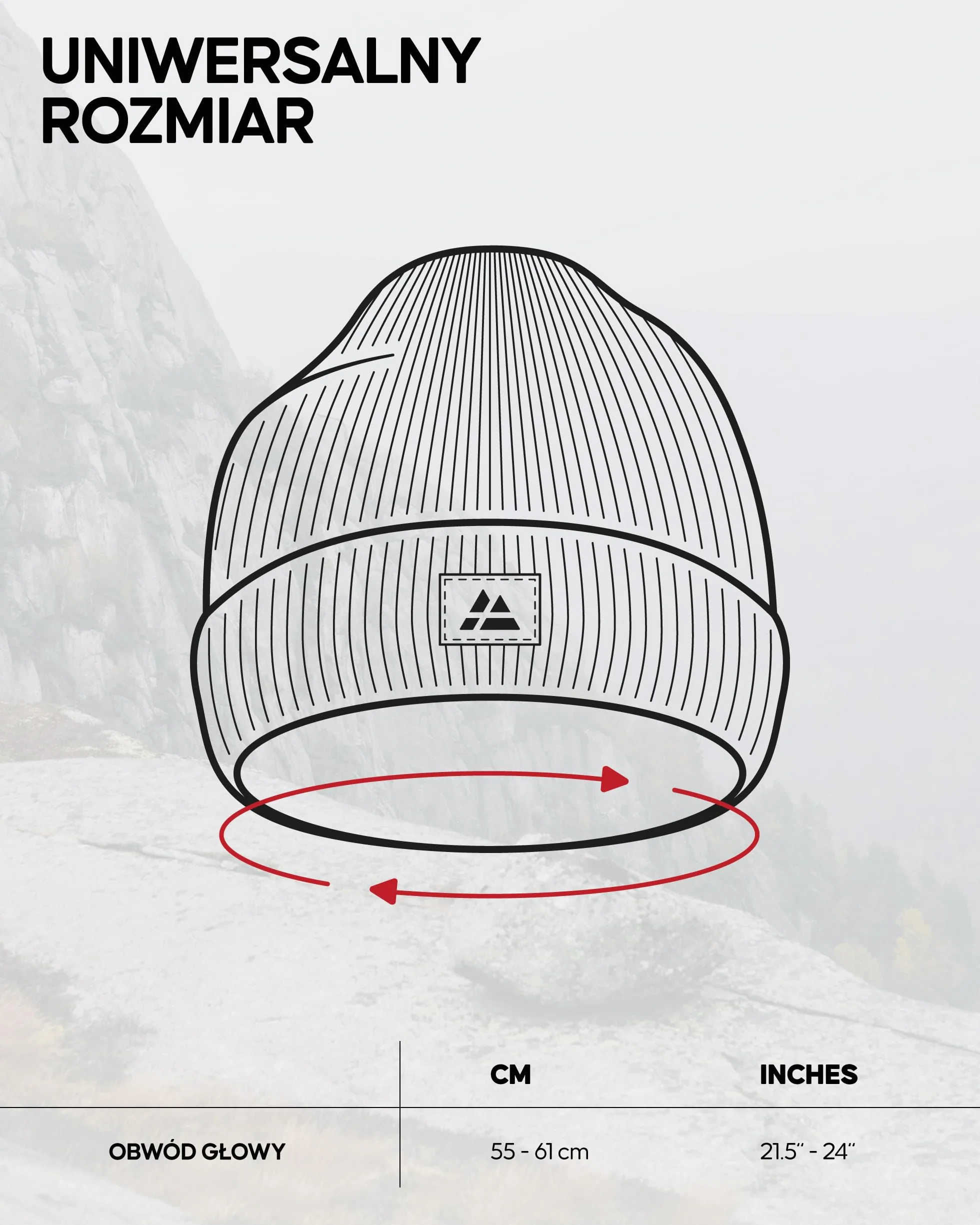 DANISH ENDURANCE Czapka Beanie, Czapka Ciepła Męska i Damska, z Recyklingu, na Jesienno-Zimowy Sezon, Klasyczna, Uniseks