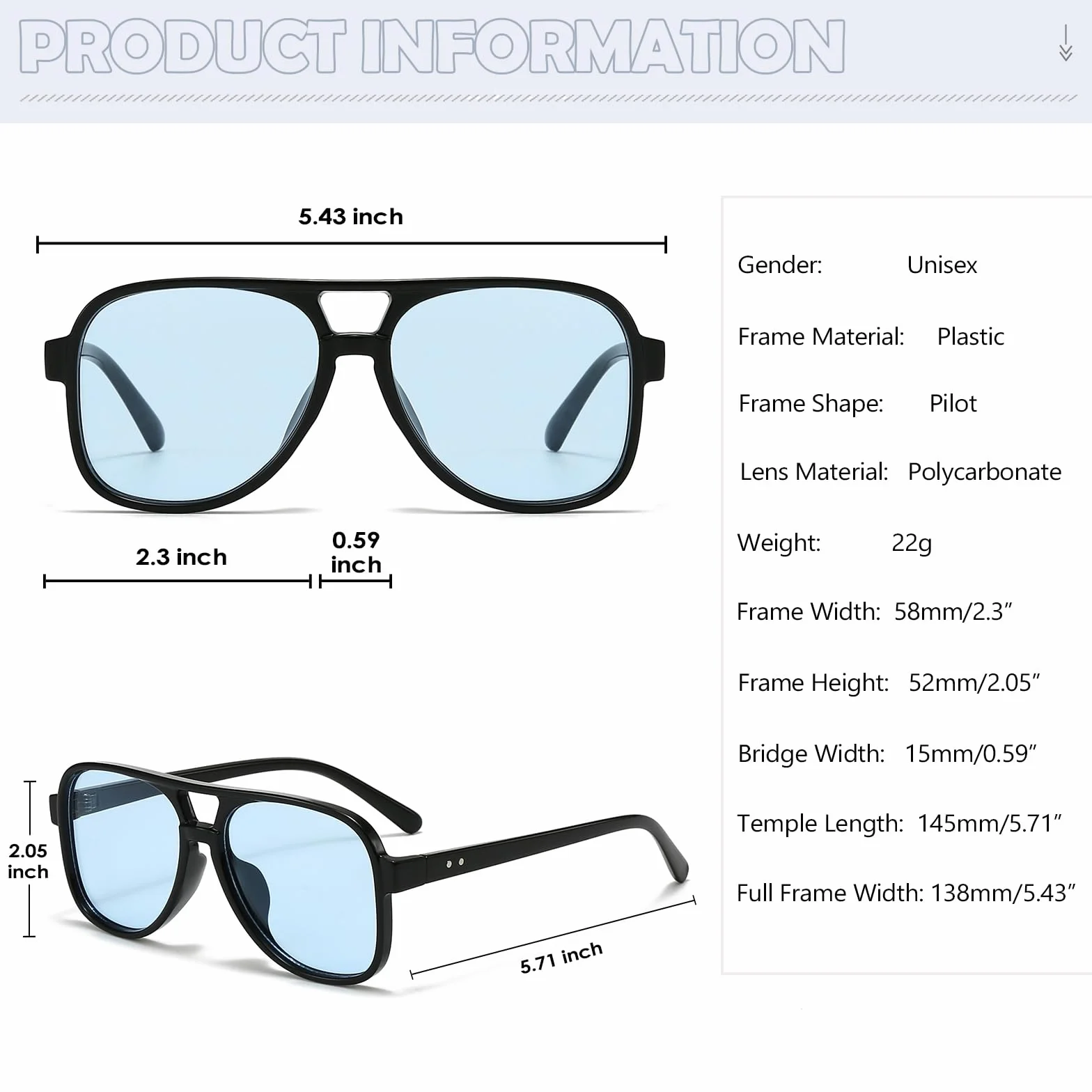 Long Keeper Okulary przeciwsłoneczne Pilot Okulary Przeciwsłoneczne 70 Vintage Oversize Okulary Pilot Podwójne Mostki Retro Jazdy Ochrona UV400 dla kobiet mężczyzn