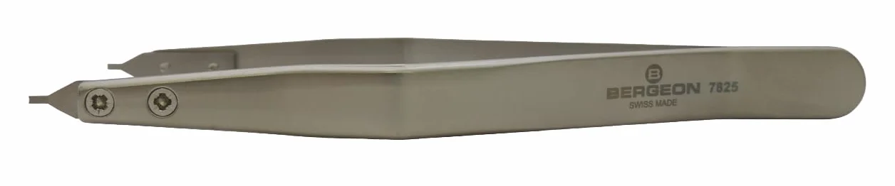 Bergeon 7825 Ergonomiczne szczypce zegarmistrzowskie do prętów sprężynowych ze stali nierdzewnej