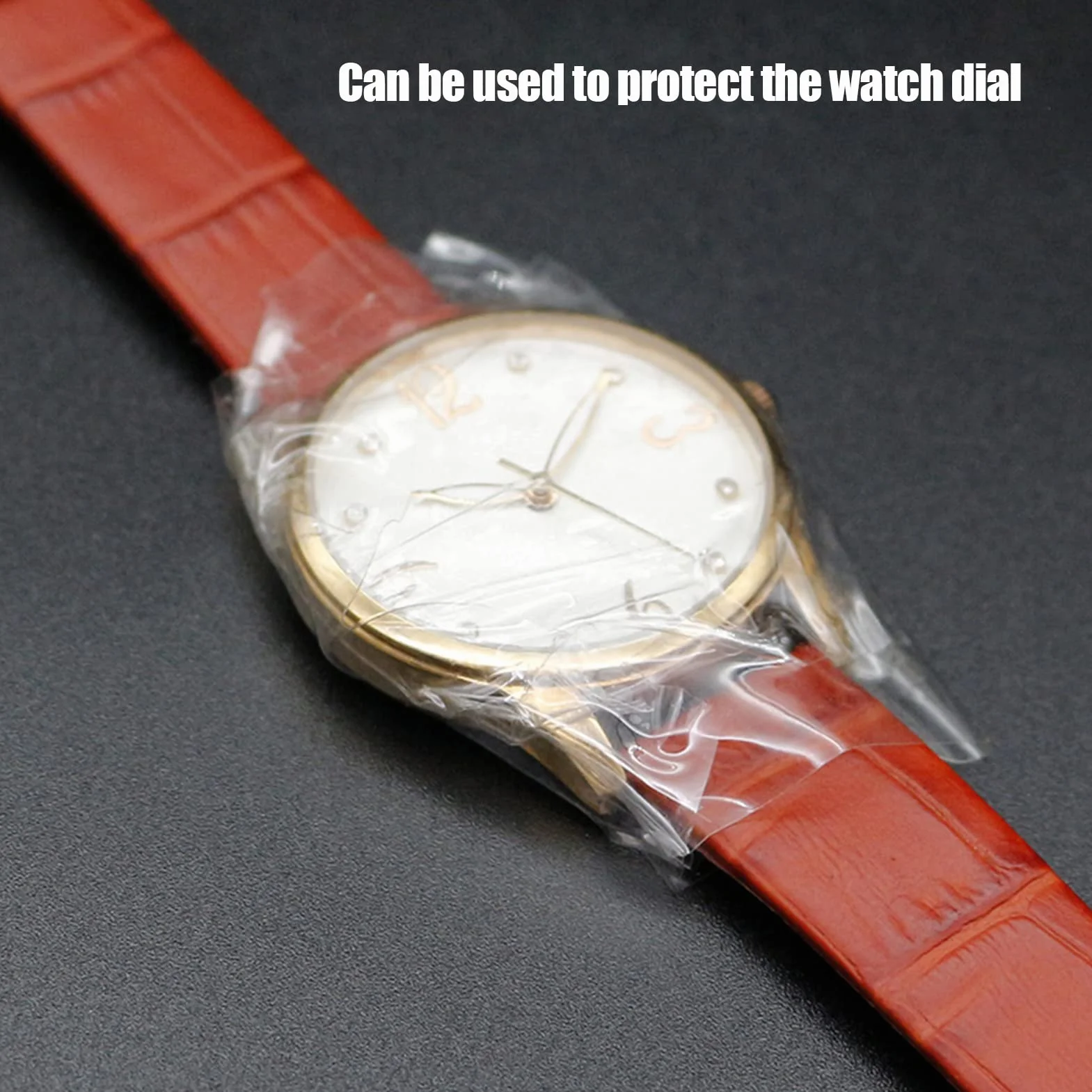 Folia ochronna, Wrap Watch Antystatyczny Przezroczysty Zegarek Plastikowy Wrap Zegarek Folia Ochronna Wszędzie Wokół Wyglądu Biżuteria Protector Tape Narzędzia do zegarków Pokrywa Film Anti Watch