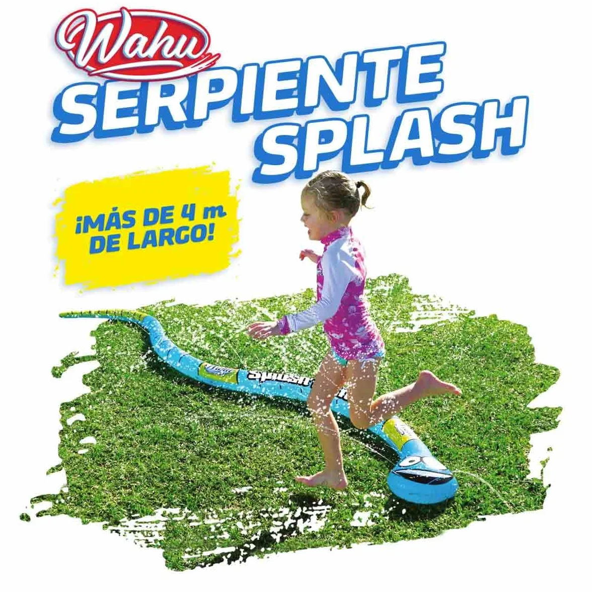 Wahu Backyard Splash & Snake, gra wodna dla dzieci od 6 lat, strzykawka wodna do ogrodu