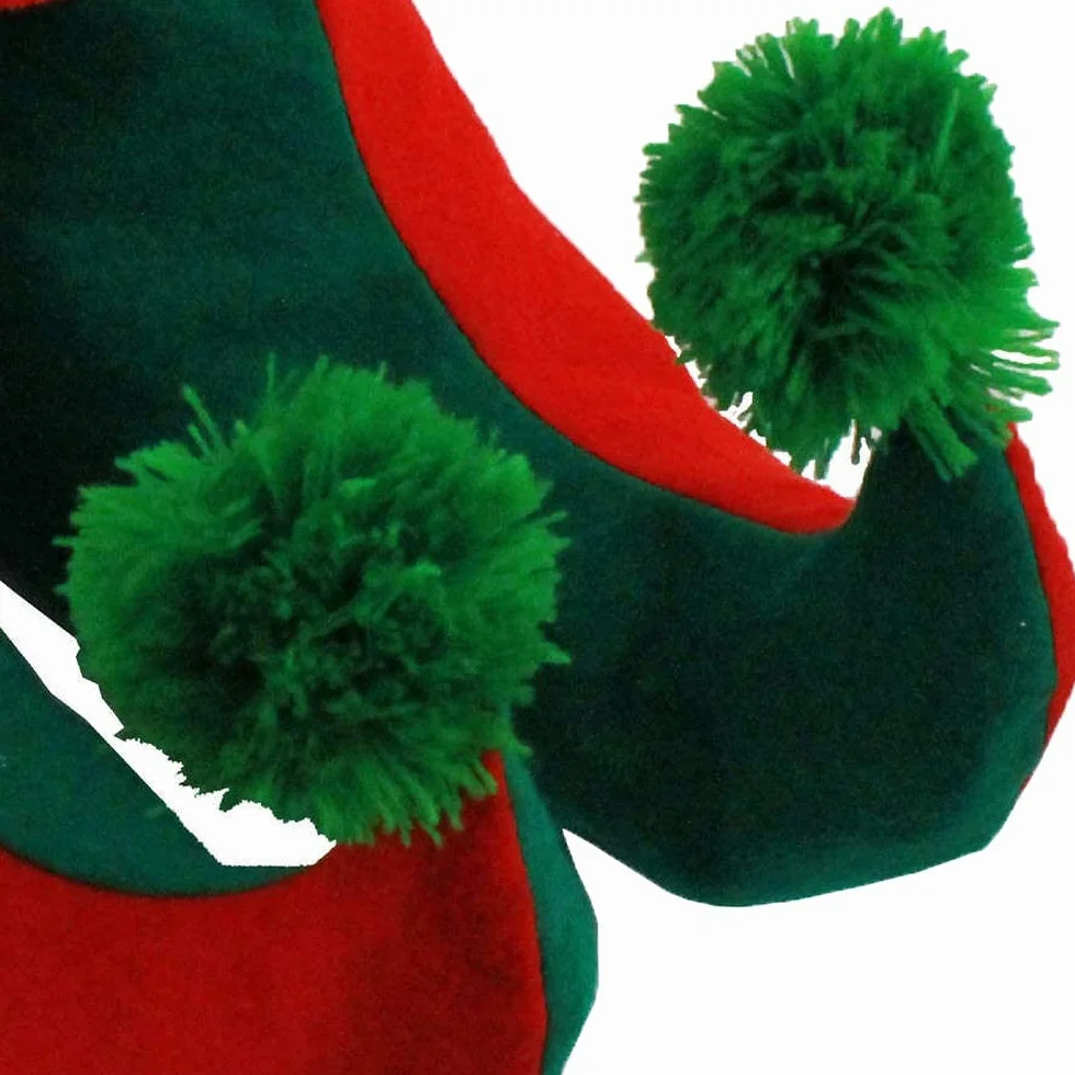 I LOVE FANCY DRESS Buty do elfów - dziecięce buty elfa z kręconymi palcami - Boże Narodzenie fantazyjne przebranie elf akcesoria do butów Świętego Mikołaja mały pomocnik elfy