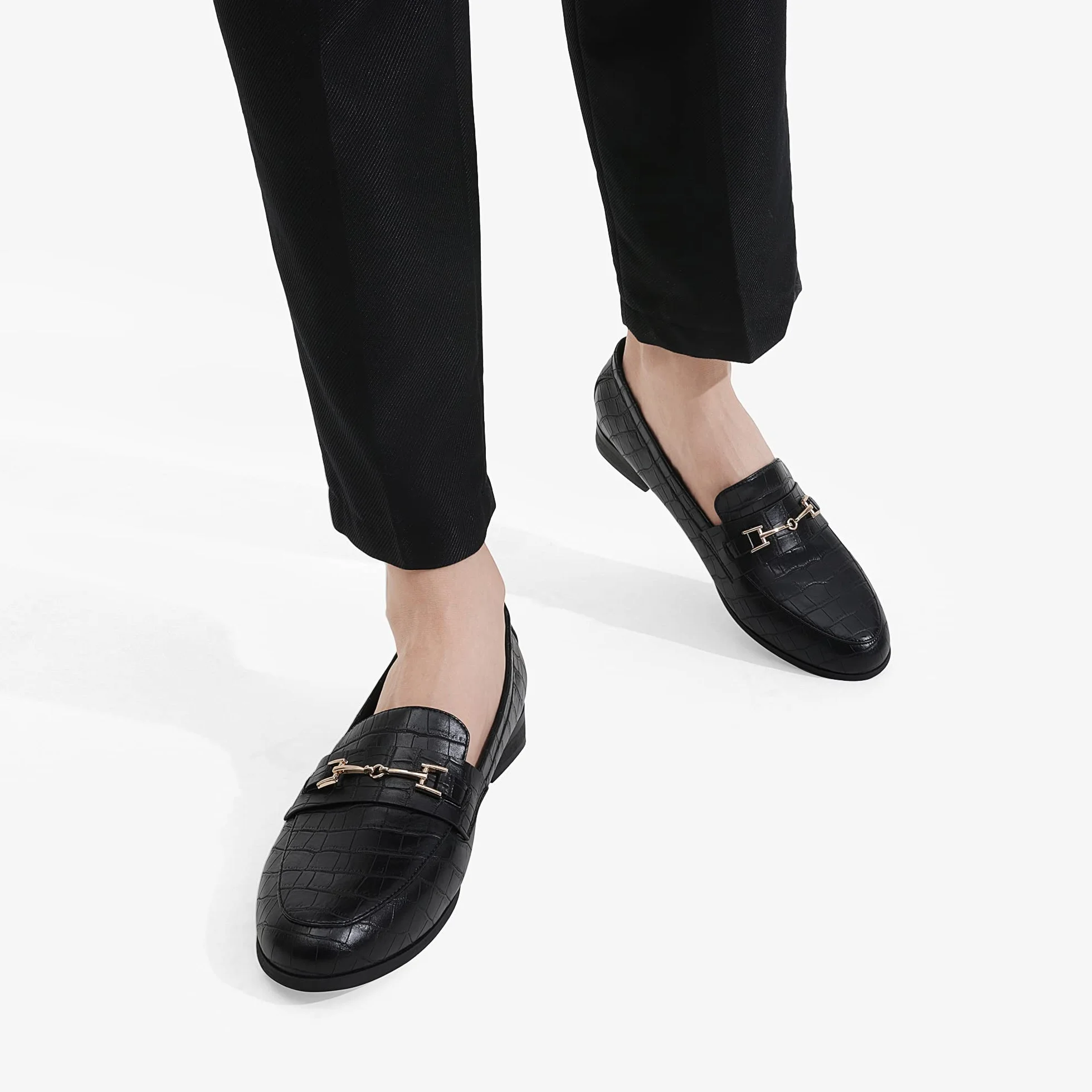 DREAM PAIRS Damskie mokasyny Penny Loafers Moda Wygodne Płaskie Eleganckie Buty