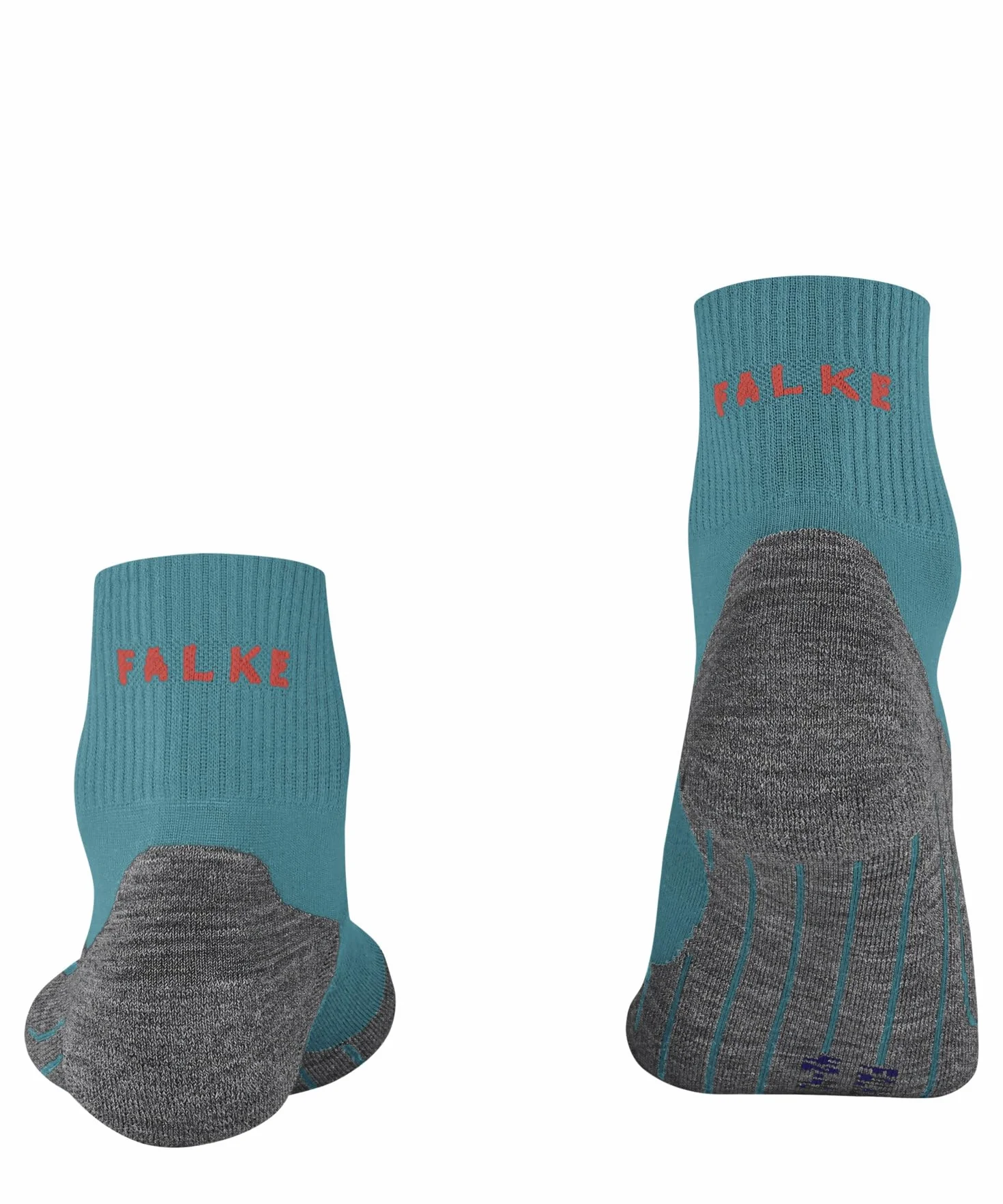 FALKE Kobiety Skarpety do wędrówek TK5 Wander Cool Short W Sso Oddychający I Szybkoschnący przeciw pęcherzom cienkie 1 Para, Niebieski Turquoise 6206, 35-36
