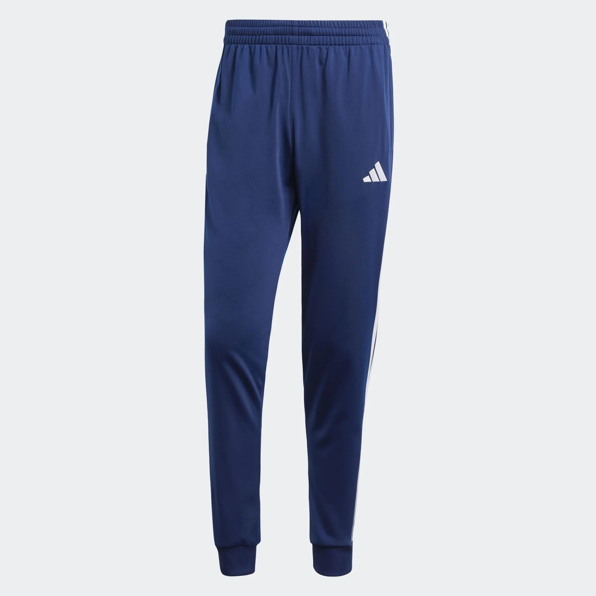 adidas Mężczyźni SPORTSWEAR BASIC 3 STRIPES TRICOT TRACKSUIT, Dark Blue, L