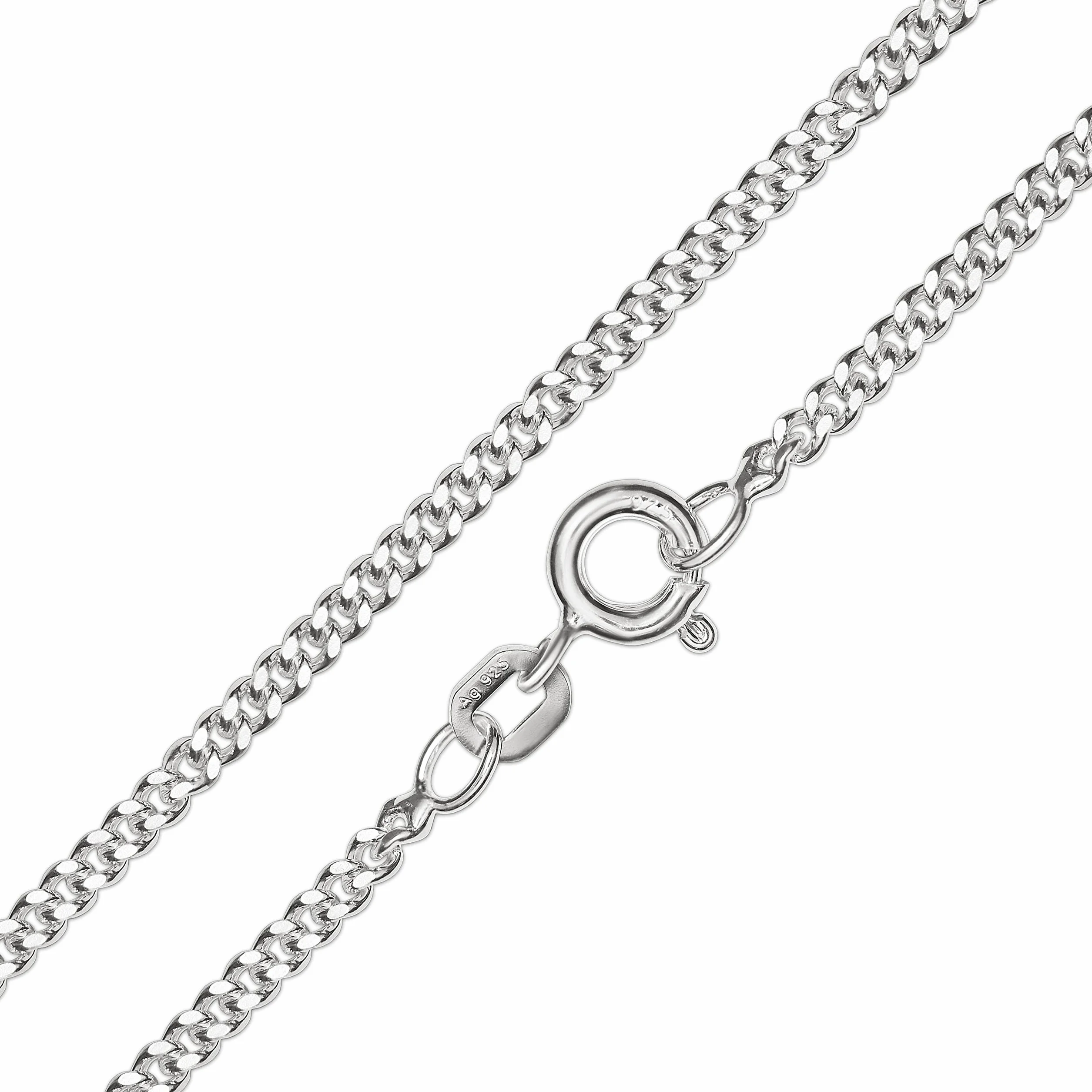 CLEVER SCHMUCK Zestaw srebrnych wisiorków duże skrzydła anioła 36 cm błyszczący diamentowany i łańcuszek pancerka 45 cm srebro wysokiej próby 925 rodowane