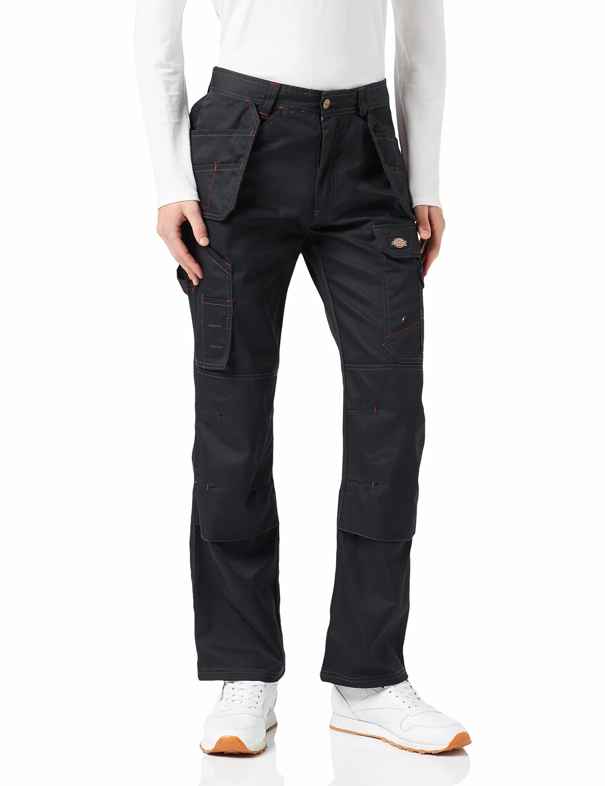 VF Dickies UK Męskie Redhawk PRO TRS czarne spodnie robocze, 34 W/32 L