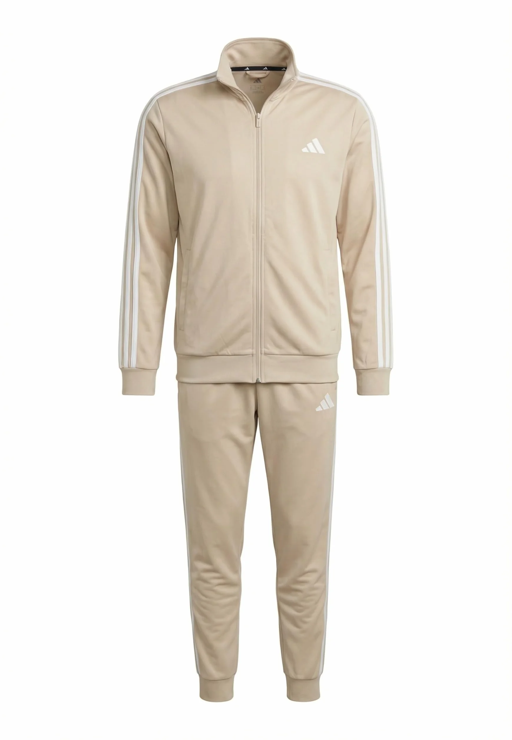 adidas Mezczyzni Sportswear Basic 3 Stripes Tricot Track Suit, Crystal Linen/white, XL