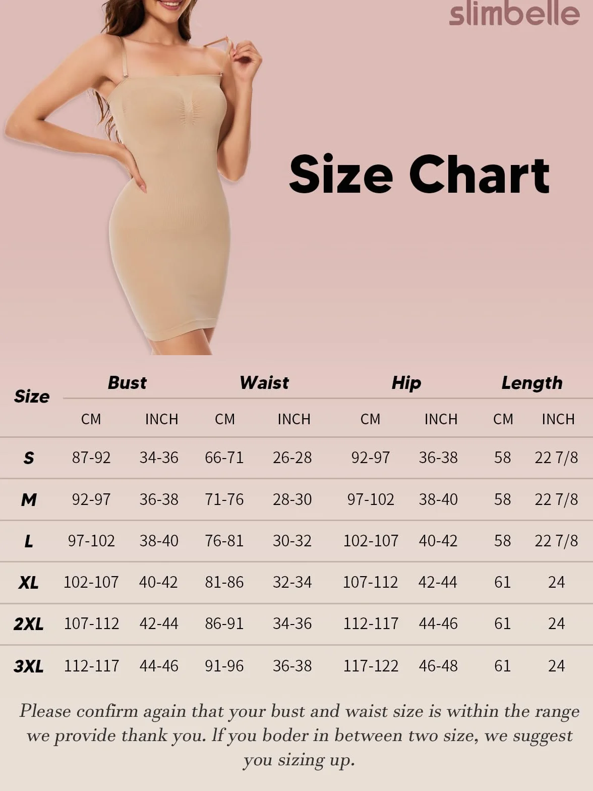 SLIMBELLE Sukienka damska z gorsetem, wyszczuplająca brzuch, bielizna modelująca, bielizna modelująca, odpinana, ramiączka, halka, sukienka kształtowa, tubka, bezszwowa sukienka bez ramiączek