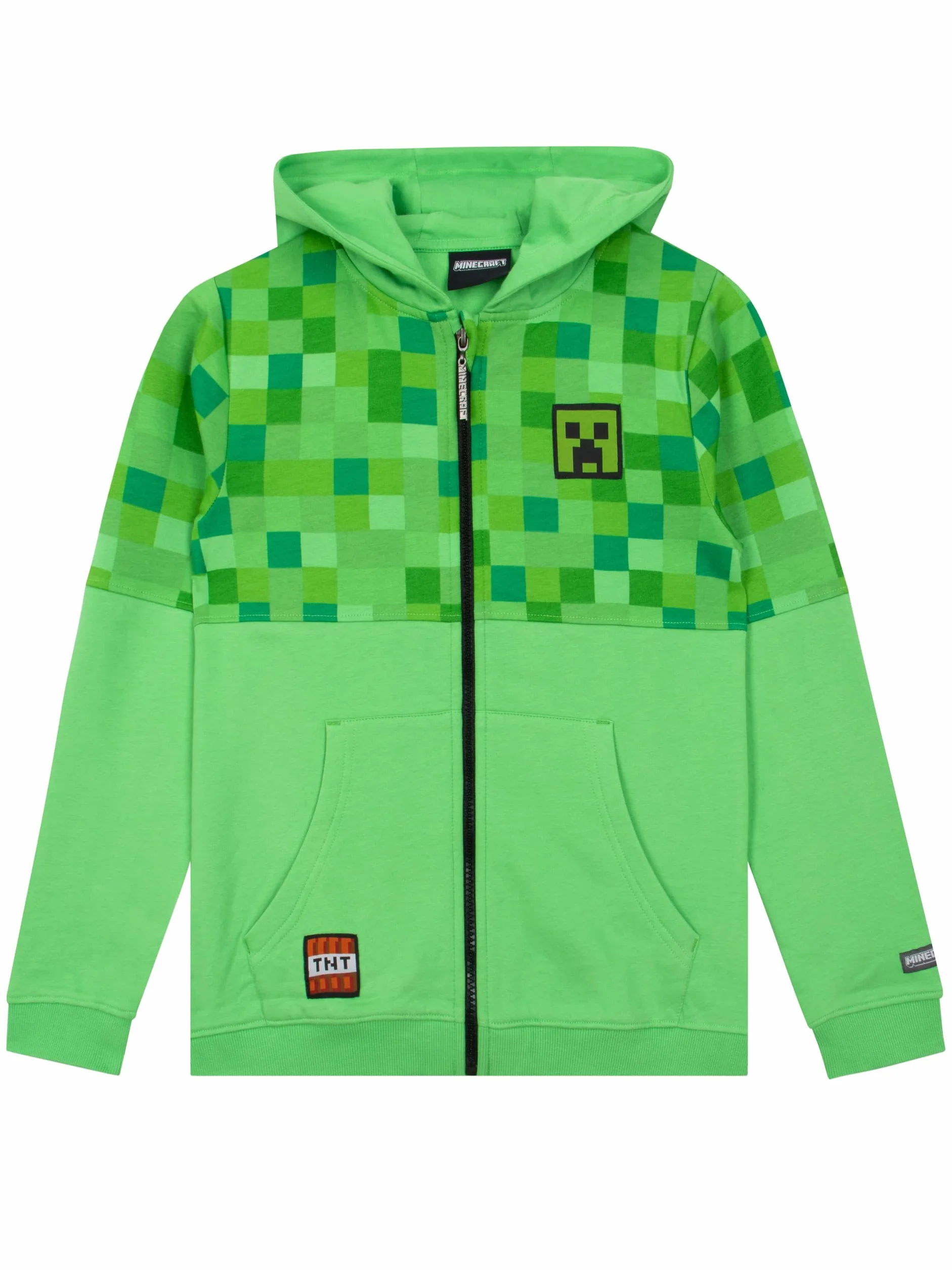 Minecraft Hoodie | Hoodie Gamingowy | Bluza z Zamkiem dla Chłopców | Bluzy dla Chłopców