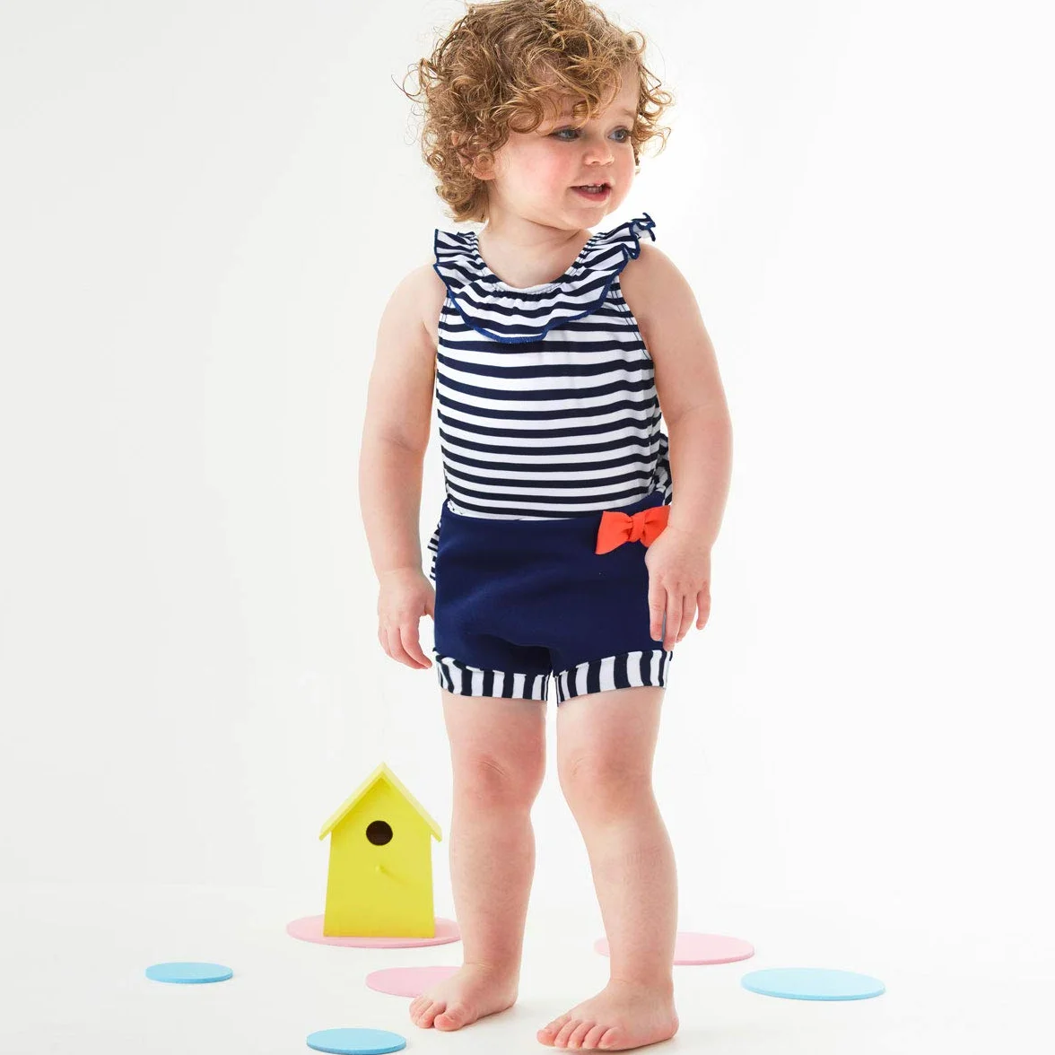 Splash About Kostium Happy Nappy - Nautical, 6-14 miesięcy