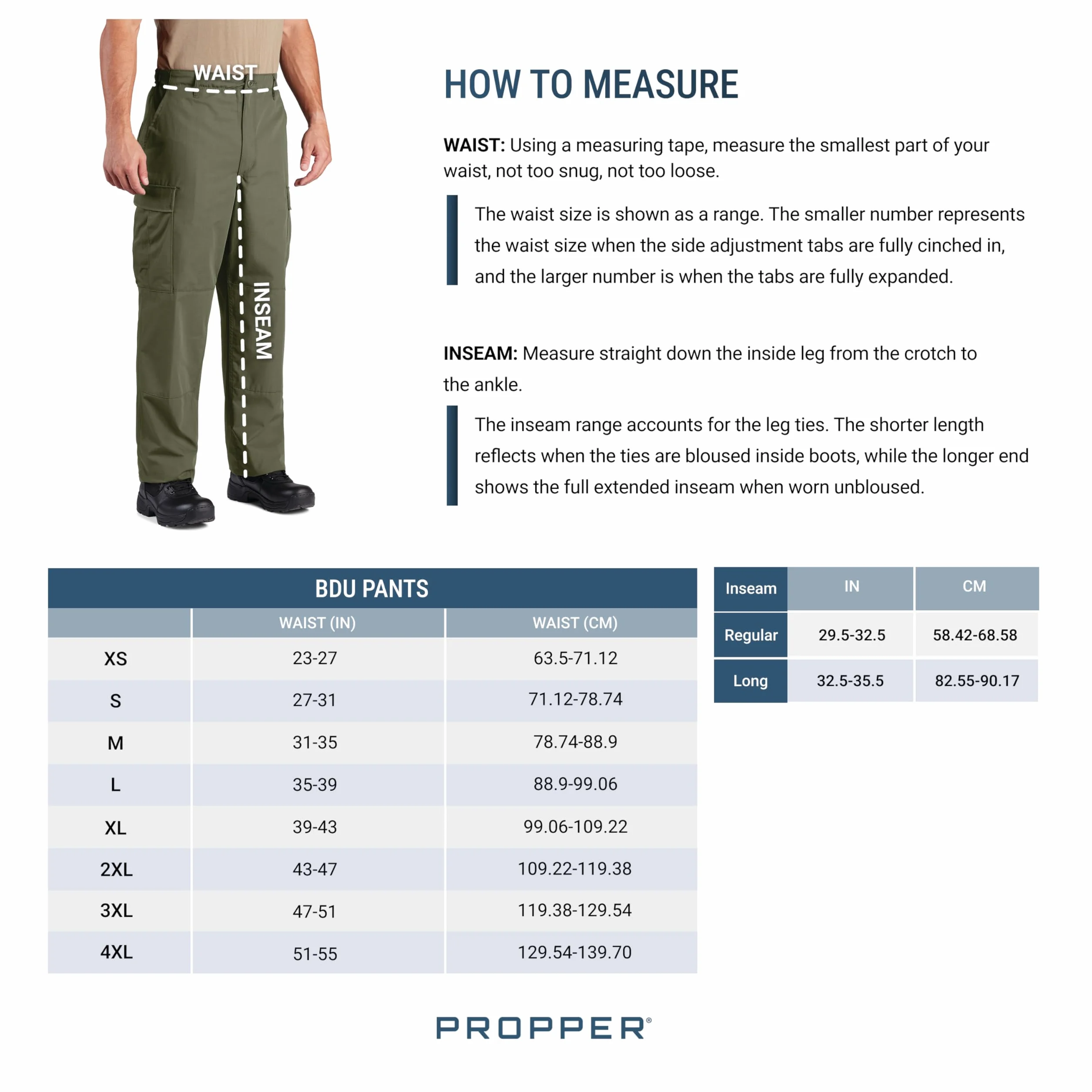 Propper Męskie spodnie BDU – guziki Fly Pant