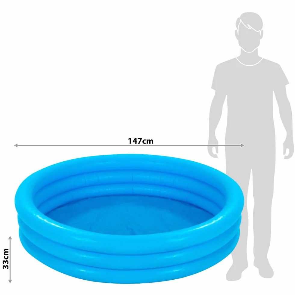 Intex 58426NP - basen z 3 pierścieniami Crystal Blue, średnica 147 x 33 cm