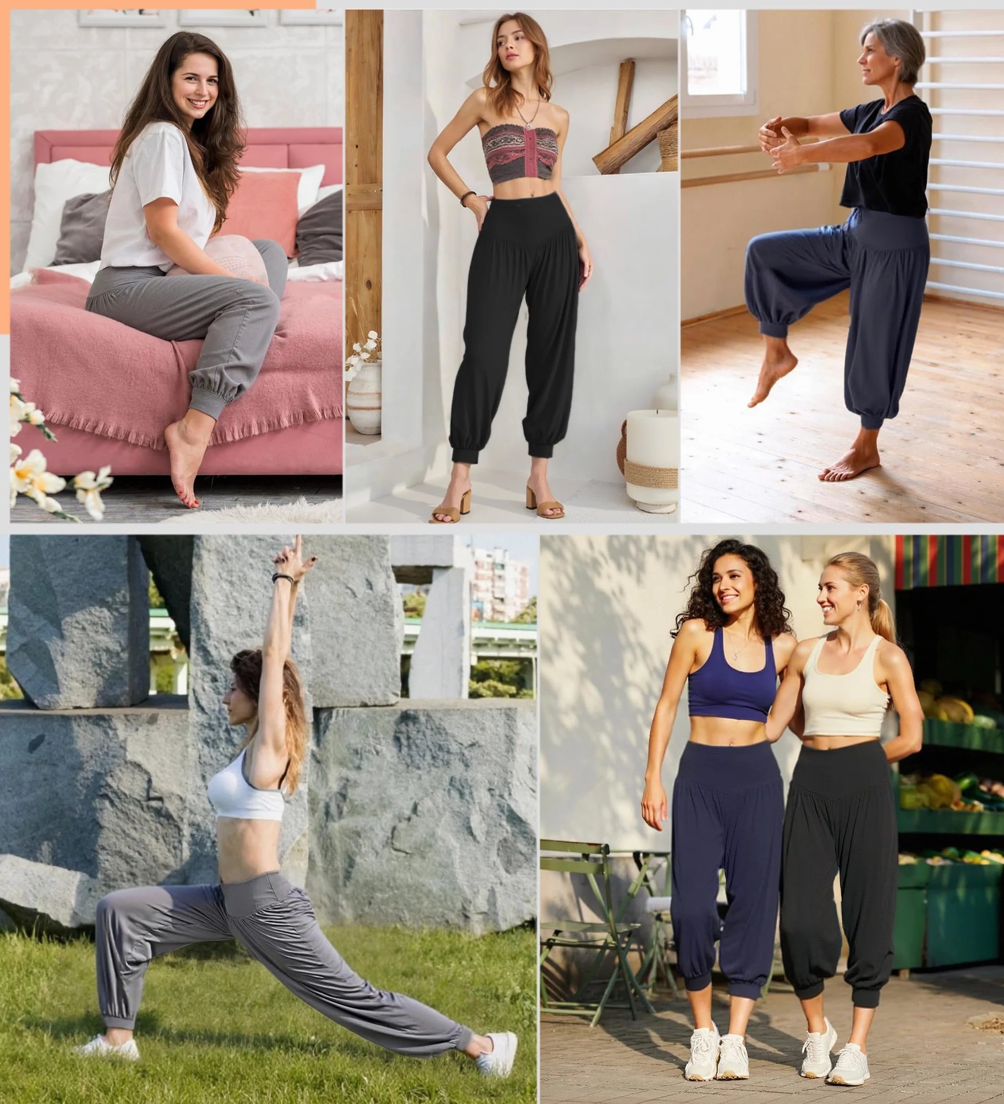 Harem spodnie damskie letnie długie modalne spodnie pilates baggy spodnie do jogi spodnie do ćwiczeń sportowe bieganie taniec