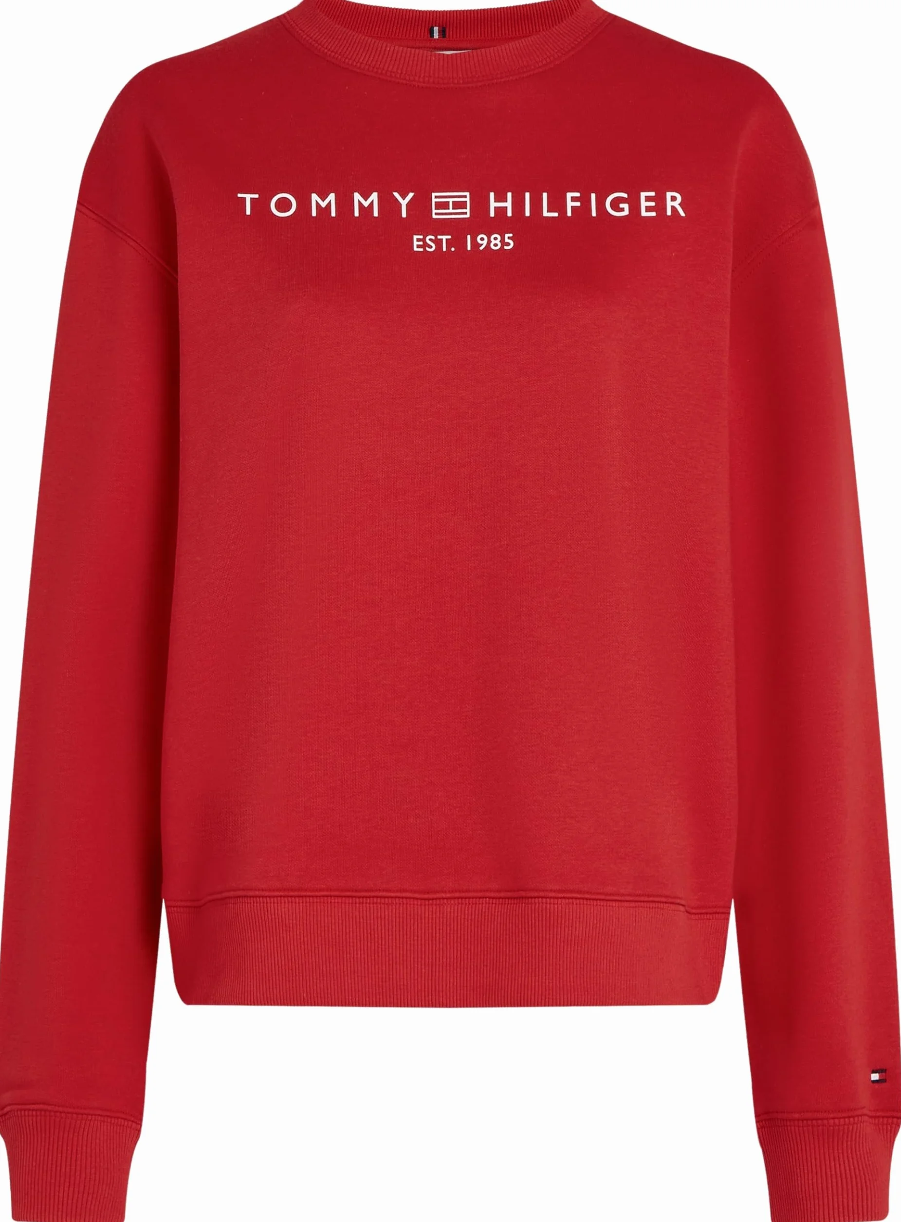 Tommy Hilfiger Damska bluza bez kaptura, Czerwony (Primary Red), L