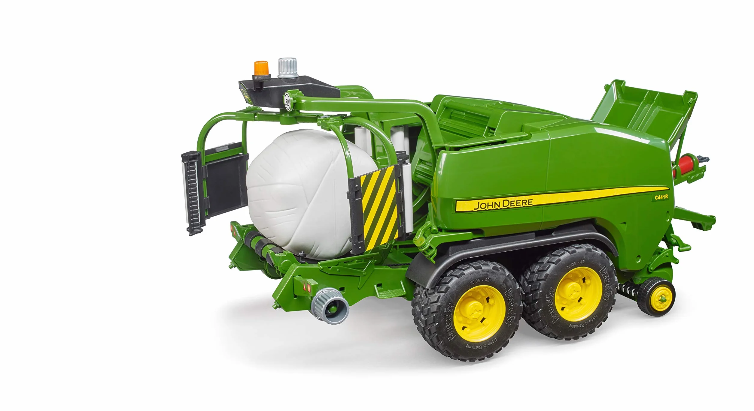 bruder 02032 - John Deere C441R owijarka do bel okrągłych - 1:16 Farma, rolnictwo, ciągnik, przyczepa, kombajn, owijarka do bel, akcesoria do kombajnów