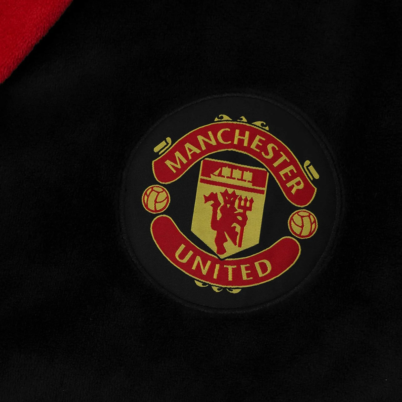 Manchester United F.C. - Szlafrok męski - polarowy - na prezent - oficjalne gadżety i akcesoria piłkarskie
