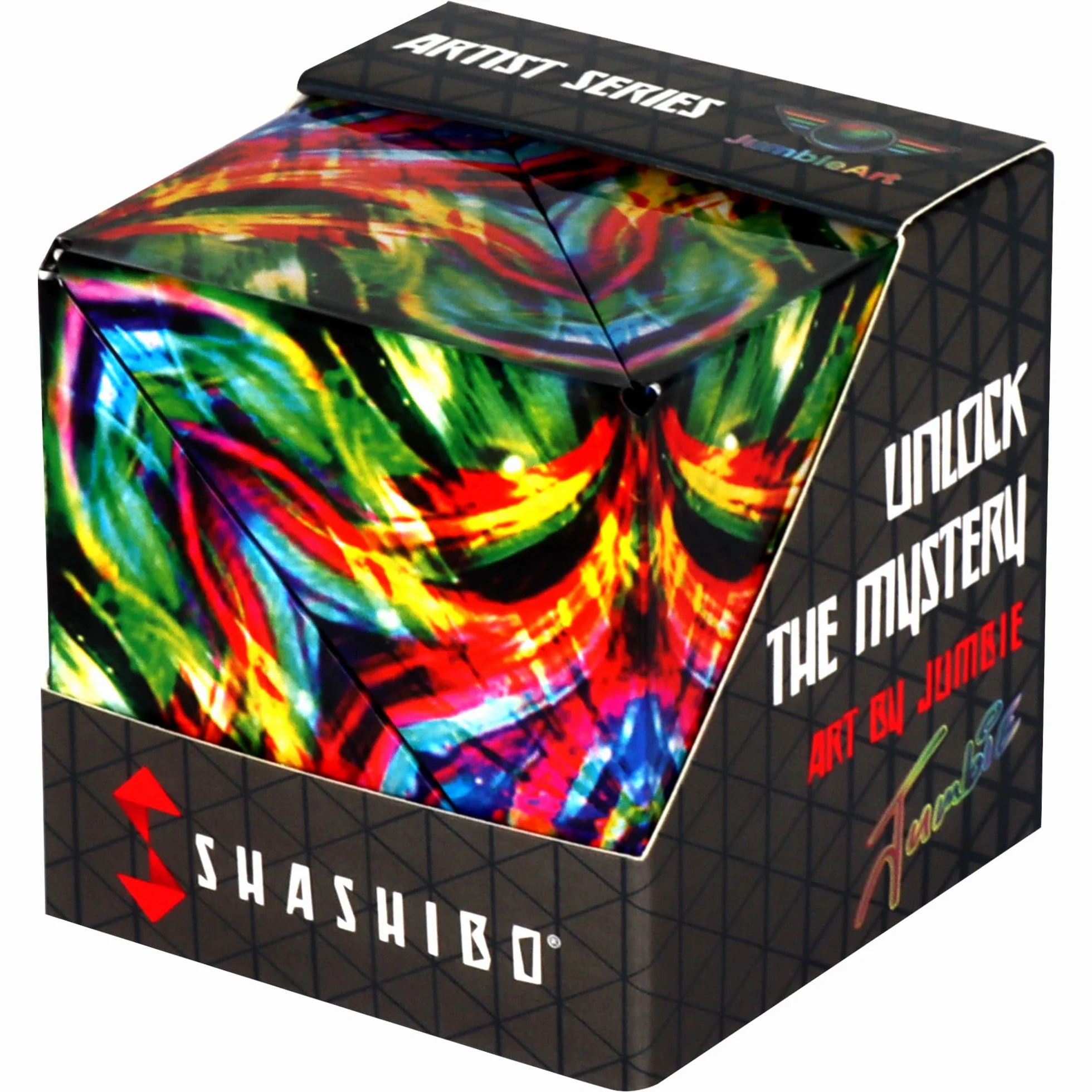 SHASHIBO Shape Shifting Box - Wielokrotnie Nagradzana, Opatentowana Kostka Fidget Cube z 36 Magnesami Ziem Rzadkich - Przekształcająca się w Ponad 100 Kształtów (Cosmic)