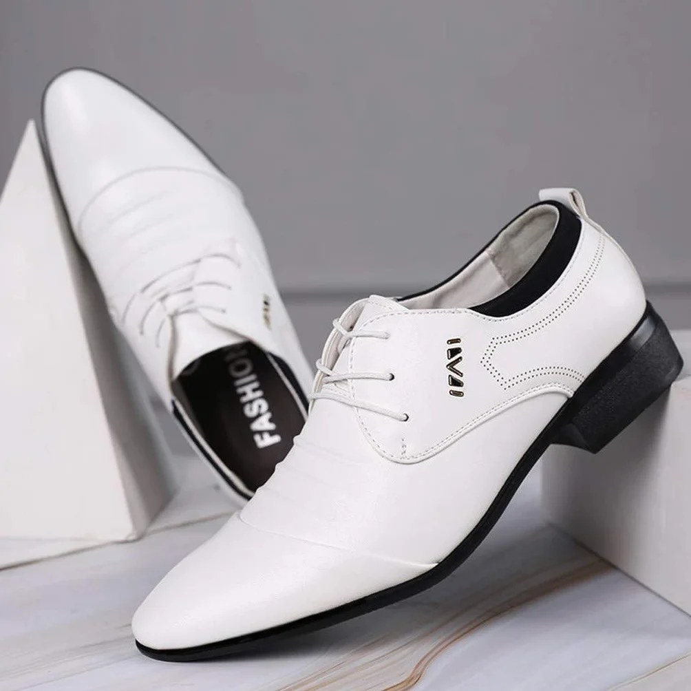 Męskie buty garniturowe, koronkowe, męskie, wygodne, na wesele, do noszenia na co dzień, buty biznesowe, buty skórzane, na wędrówki, buty biznesowe 2026