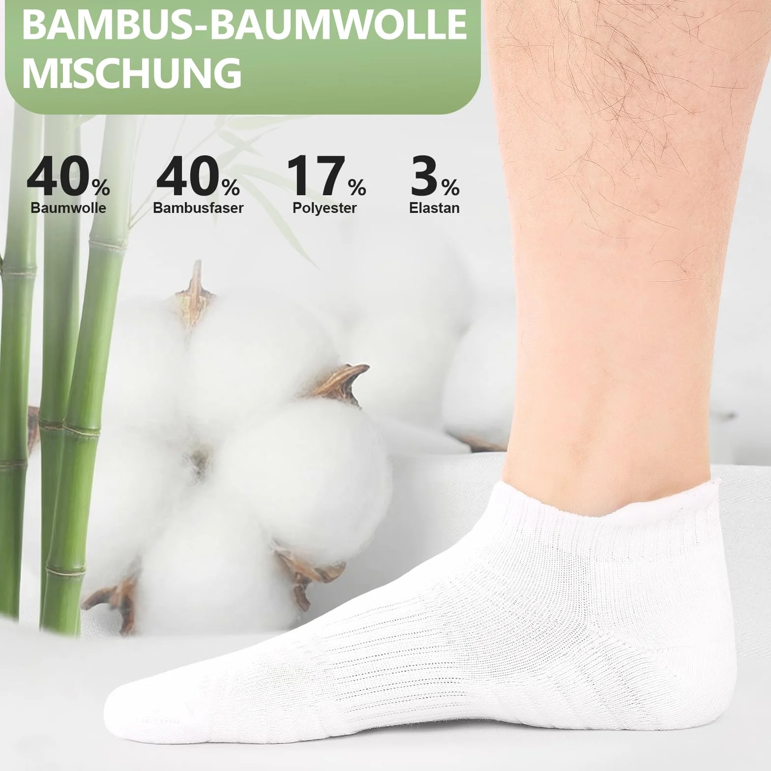 SockWaddles Skarpety Sneaker Damskie i Męskie z Bambusa i Bawełny, 6 Par Oddychające Skarpety Sportowe do Biegania, Krótkie Amortyzowane Skarpety, Stopki