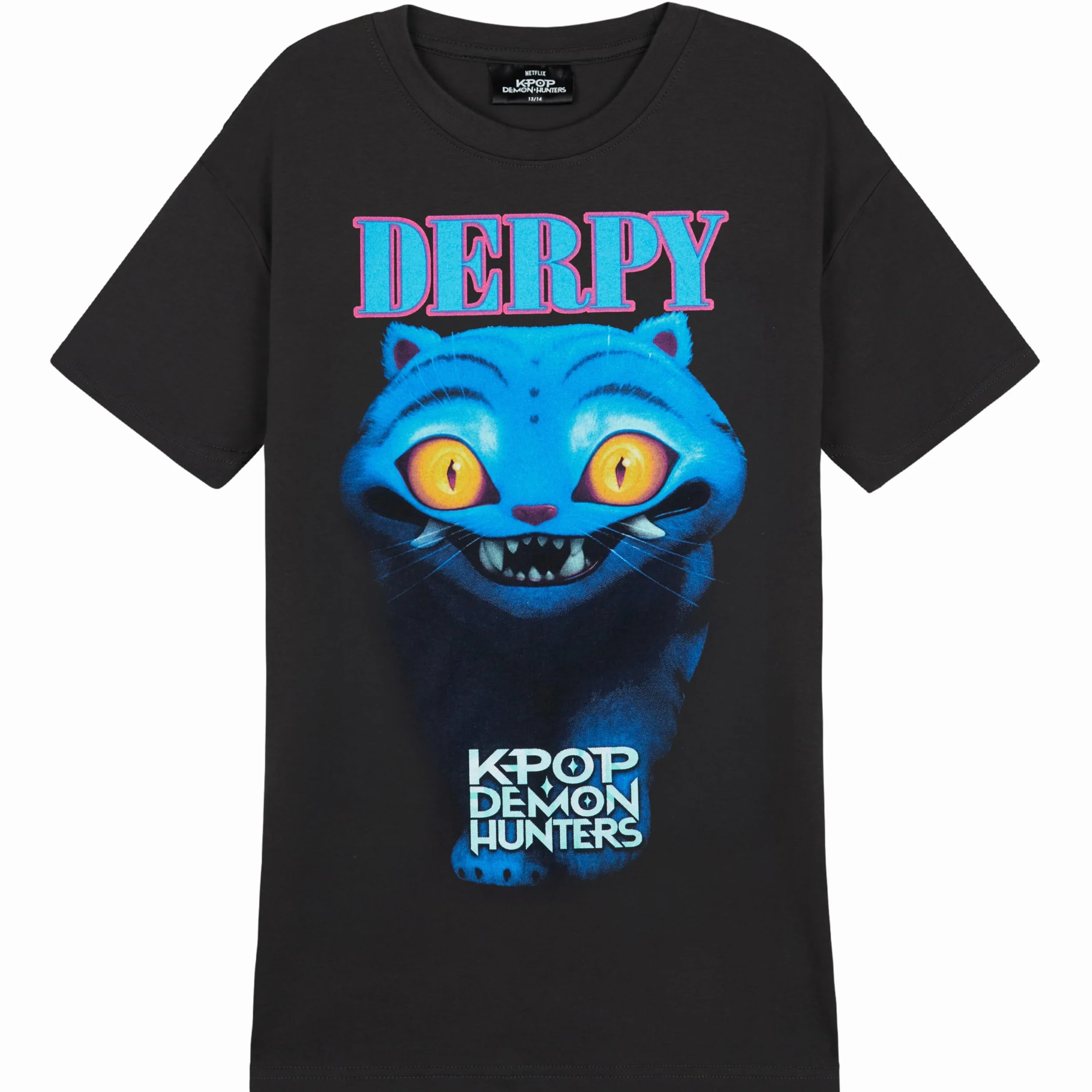 KPop Demon Hunters T-shirt dla dziewcząt i nastolatków, z krótkim rękawem, okrągły dekolt, anime demon hunter merch, prezent dla dziewczynek