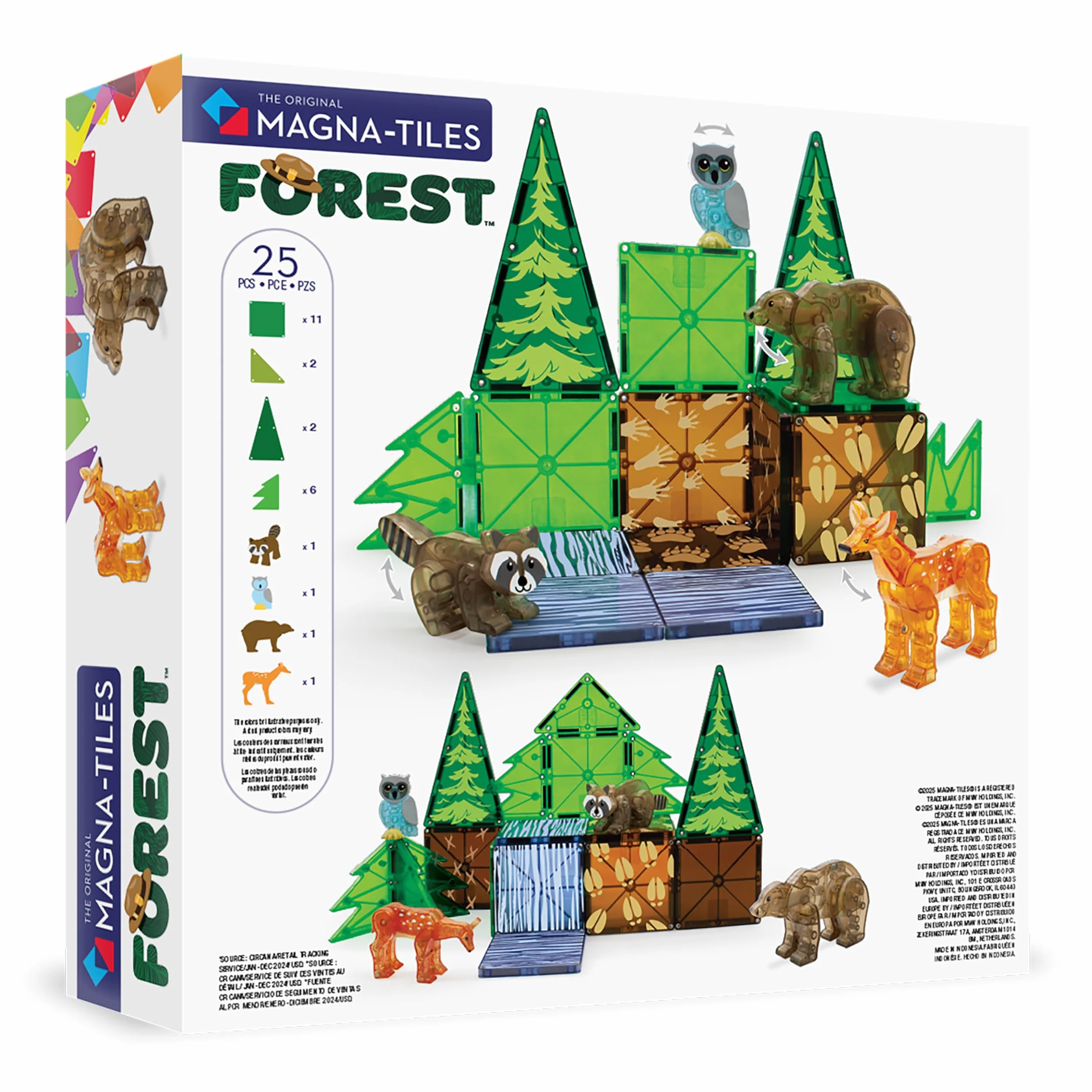 Magna-Tiles - Forest Animals zestaw 25 szt. - (90224)