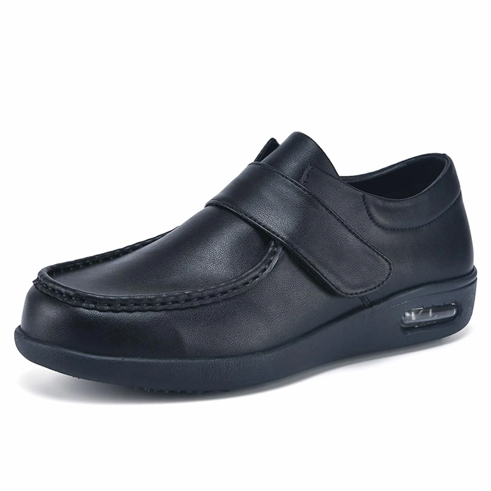 bumuam Męskie skórzane buty dla diabetyków bardzo szerokie buty ortopedyczne męskie buty skórzane regulowane szerokie wygodne buty do nadmuchiwanych stóp