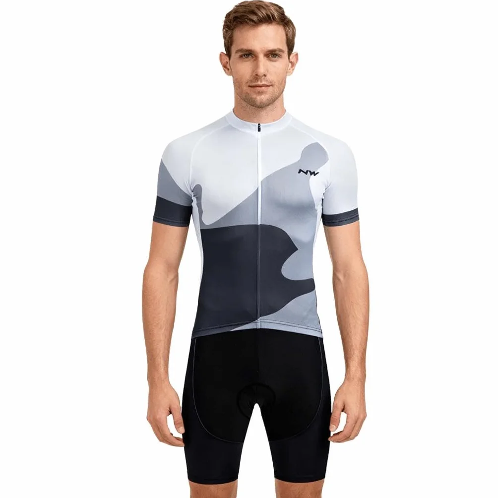 Moxilyn Cycling Jersey koszulka rowerowa z krótkim rękawem, zestaw dla mężczyzn, koszulka rowerowa z krótkim rękawem + spodnie rowerowe z żelem 9D, oryginalna kurtka rowerowa Gaze i spodenki rowerowe