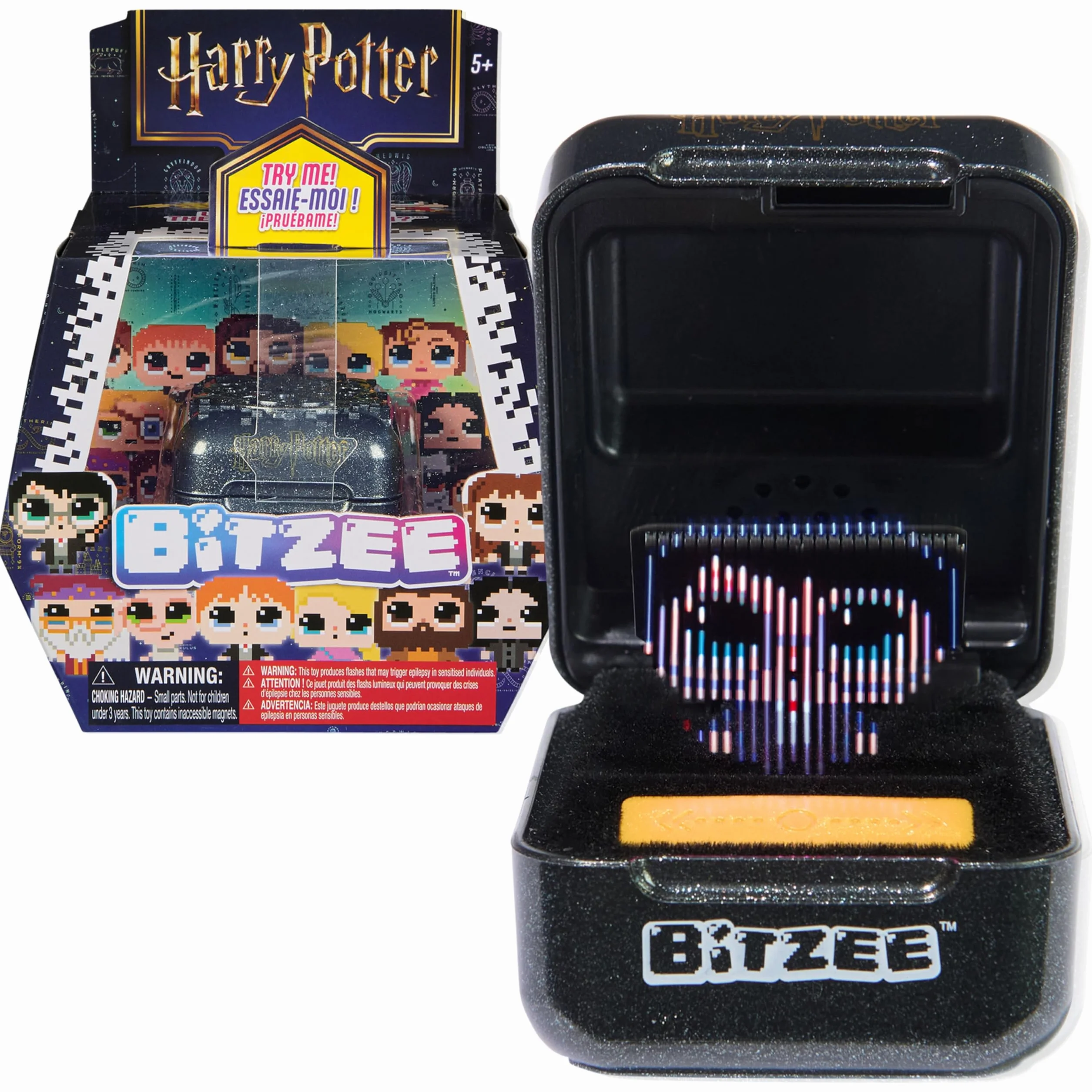 Wizarding World Bitzee Harry Potter - interaktywna zabawka z 20 wirtualnymi postaciami z Harry'ego Pottera, które reagują na ruch, przedmiot kolekcjonerski o magicznym wzornictwie, zabawka dla dzieci