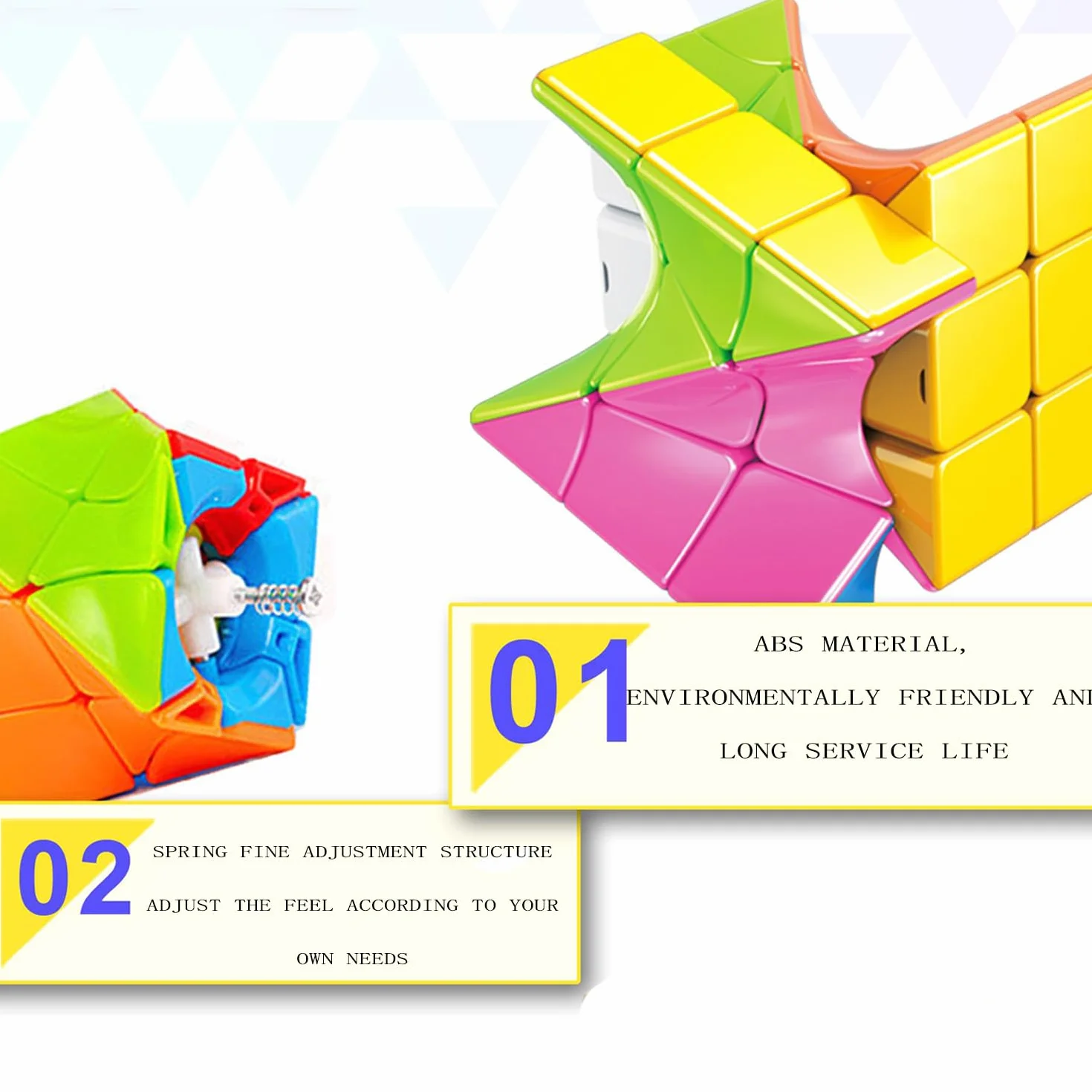 Twist Skewb Cube 3 x 3, łamigłówki 3D, bez Naklejek, dla Entuzjastów Speed Cube