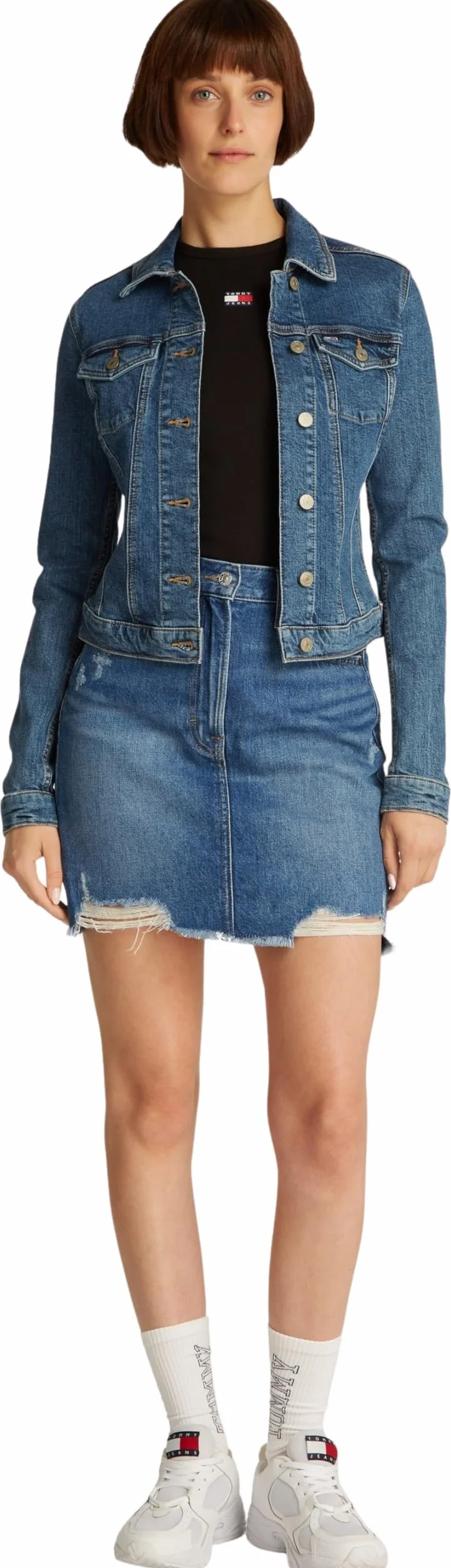 Tommy Jeans Kurtka Trucker Kobiety Vivianne Skn Jacket Ext Bi8130 Dw0dw20120