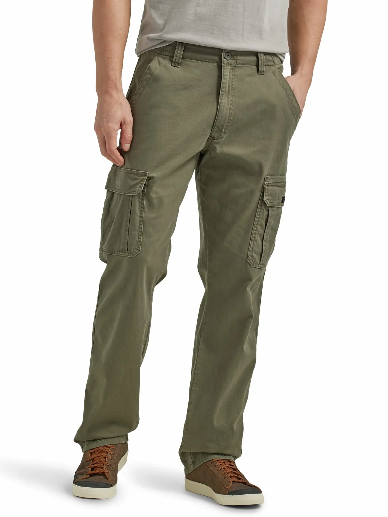 Wrangler Authentics Relaxed Fit Stretch Cargo Pant - Nieformalne spodnie Mężczyźni