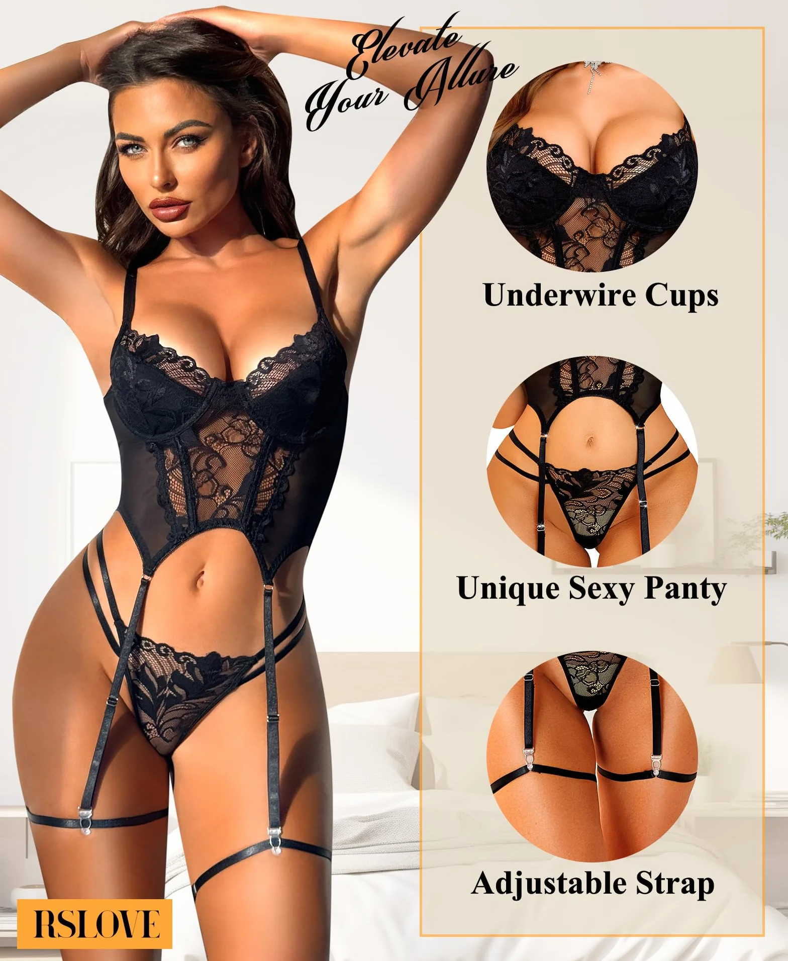RSLOVE Zestaw bielizny Kobiety Rslove Ensembles de Lingerie